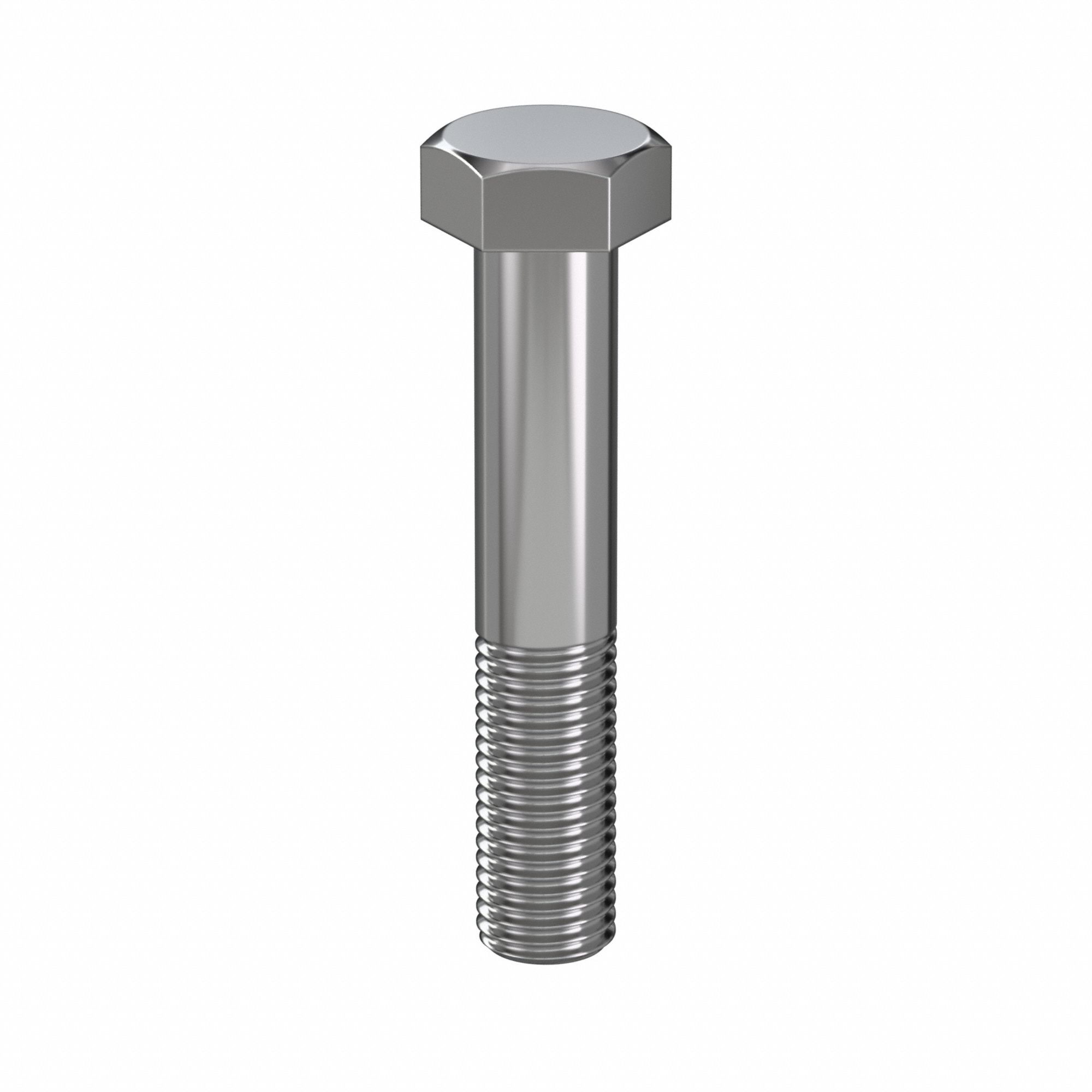 Hex Head Cap Screw: Stainless Steel, 316, Plain, M24, Metric, 130 mm lg, Fully Threaded, Metric