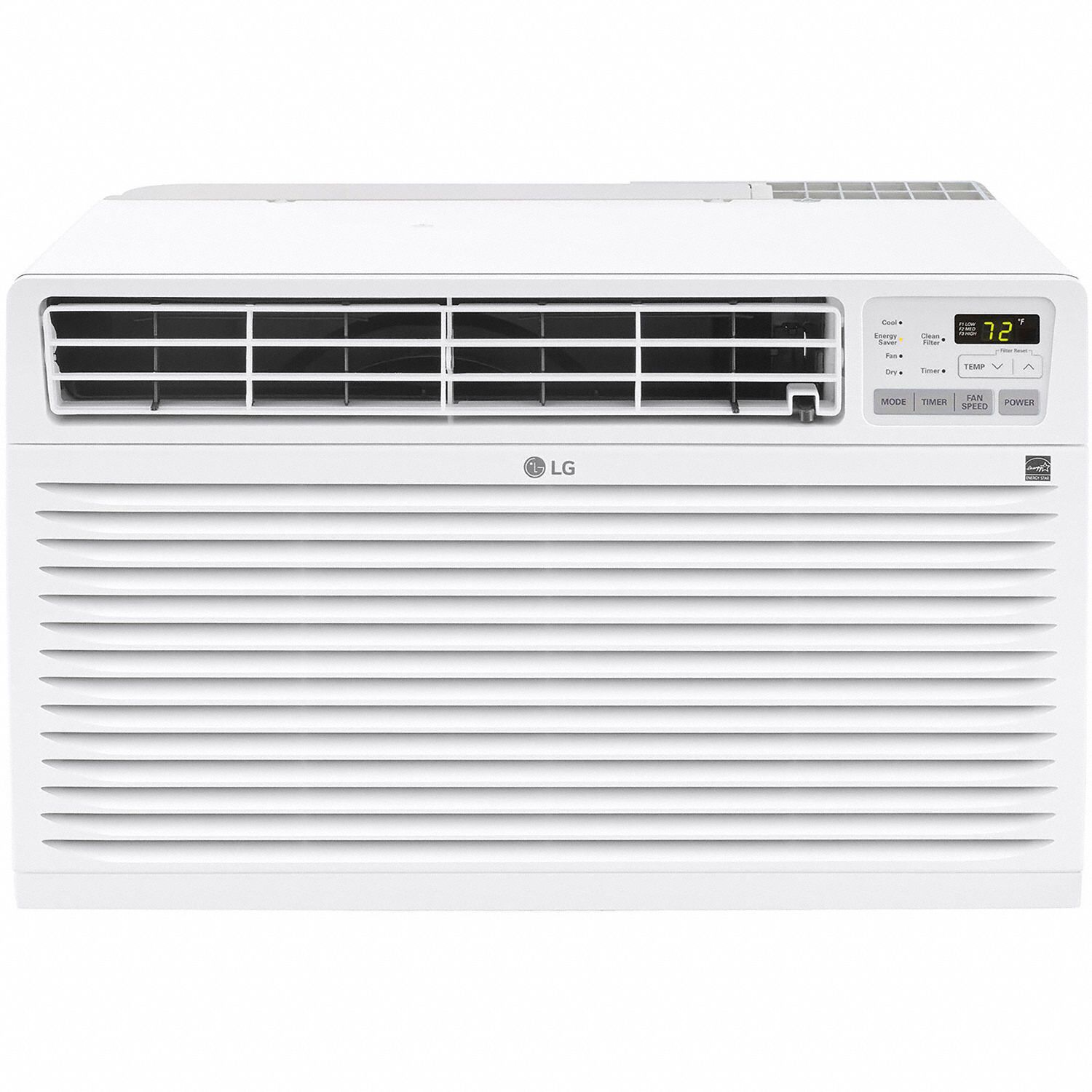 Through-the-Wall Air Conditioner: 400 sq ft – 450 sq ft, 208/230V AC, 10, 000 BtuH, 6-20P, Fixed