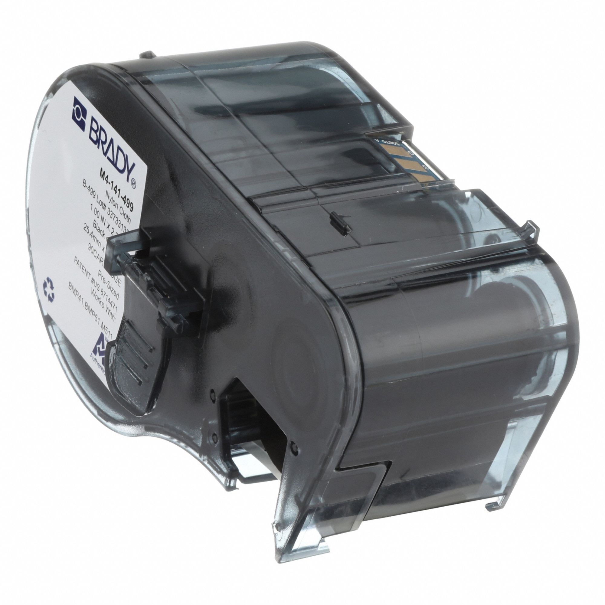 Flag Label: Rectangle, 1 in x 2 1/4 in, Nylon, White ( Matte ), 90 Labels Included