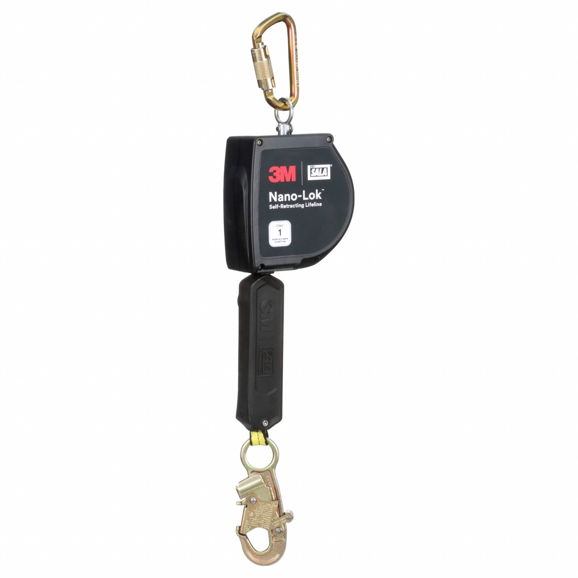 Self Retracting Lifeline: Steel Carabiner Anchor, Harness Steel Swivel Snap Hook