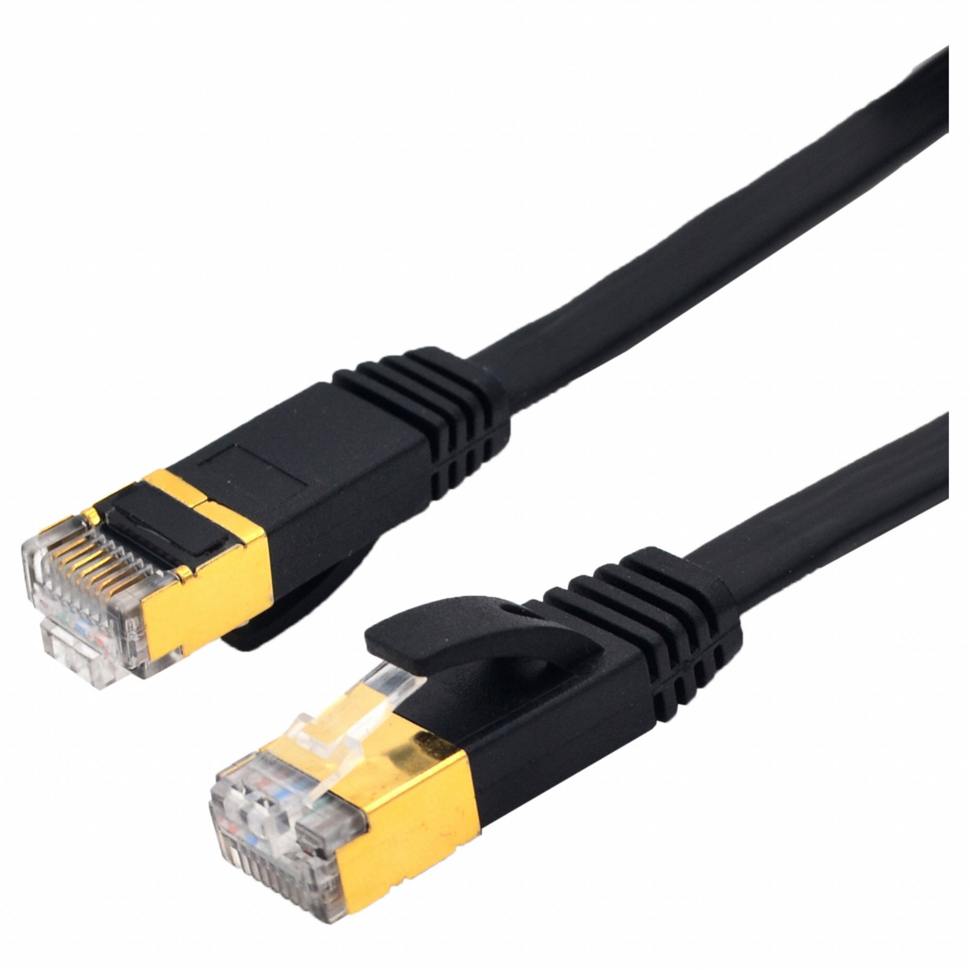 PATCH CABLE,FLAT,PVC,RJ45,BOOTED,10 GBPS