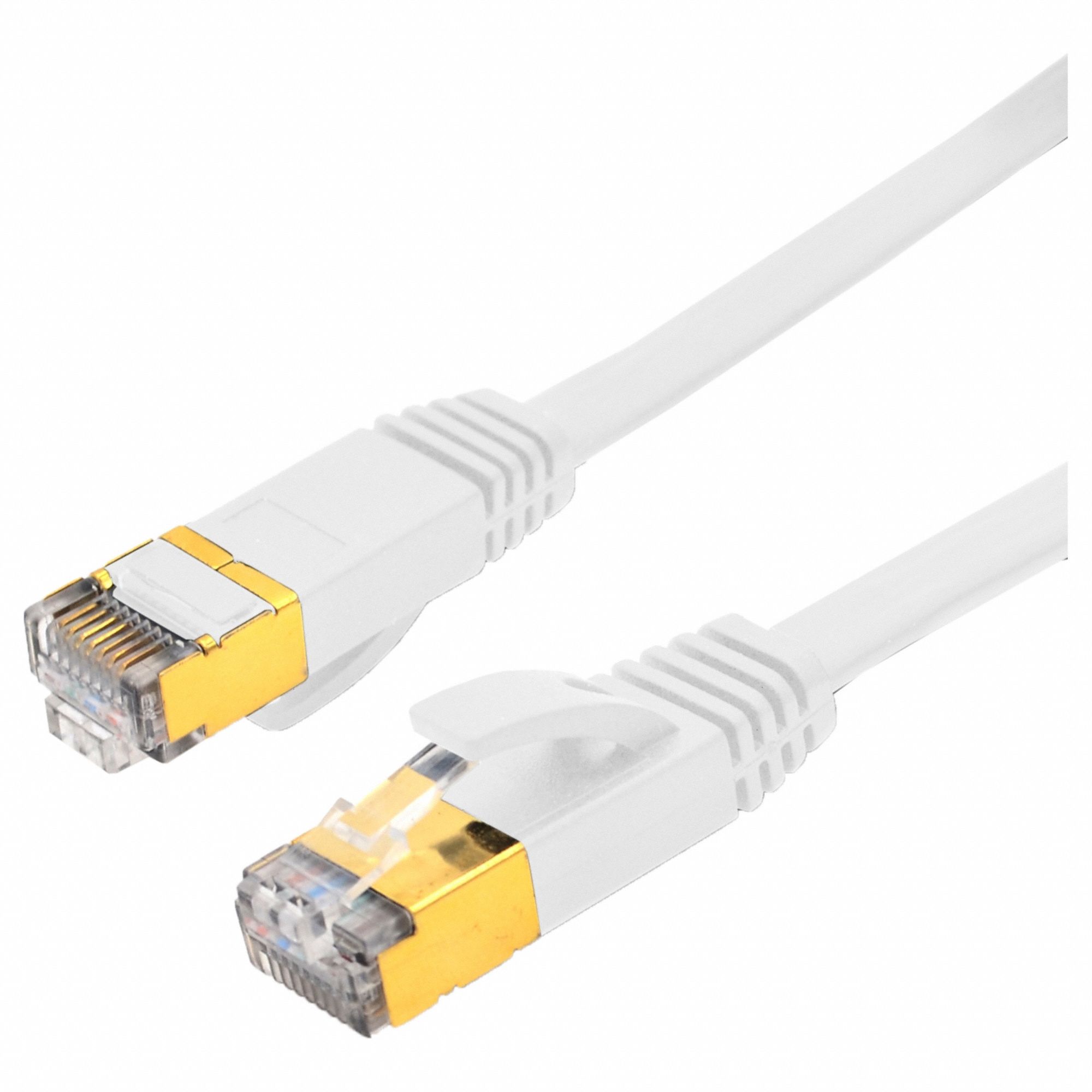 PATCH CABLE,FLAT,PVC,RJ45,BOOTED,10 GBPS