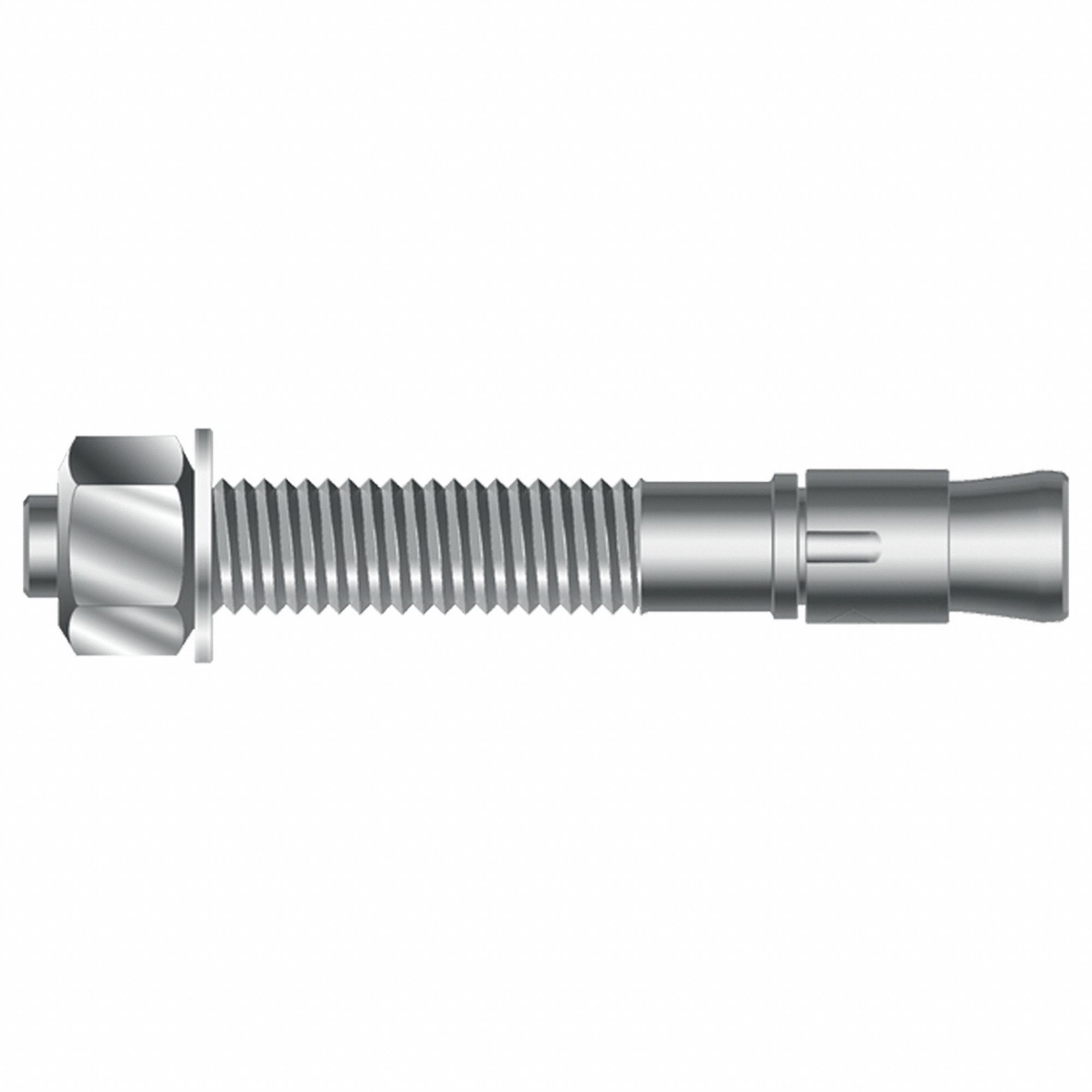 SUPRSTUD, 7 in Overall Lg, 5/8 in Dia, Wedge Anchor 808JG22558700