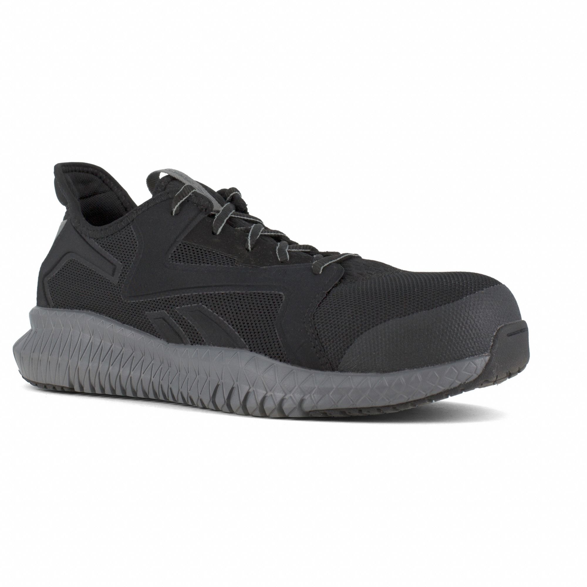 Athletic Shoe: Men's, Size 4, M, Black, Composite Toe Cap, Removable Insole