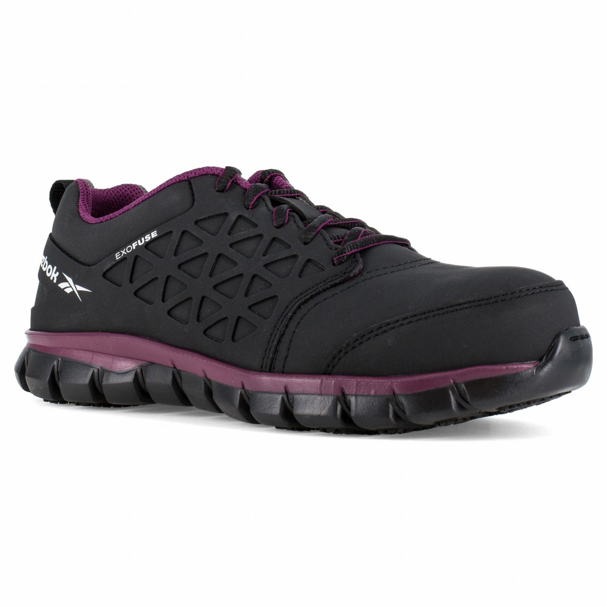 Athletic Shoe: Women's, Size 5, M, Black, Composite Toe Cap, Removable Insole