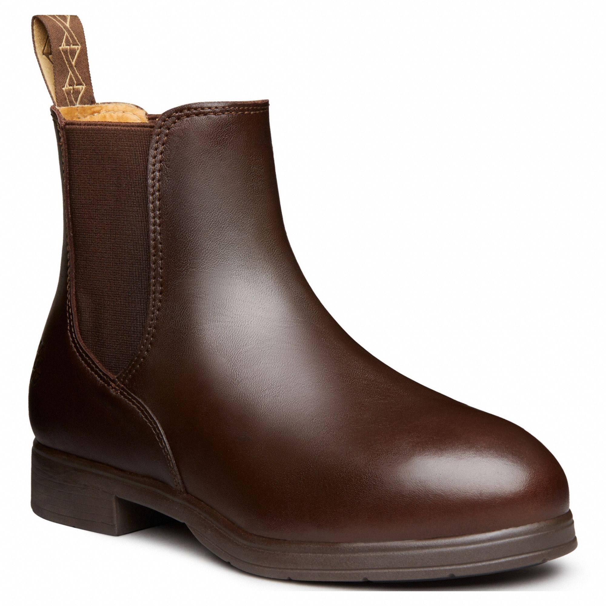 Chelsea Boot: Women's, Size 5, W, Brown, Steel Toe Cap, Removable Insole, Ninety-Degree Heel
