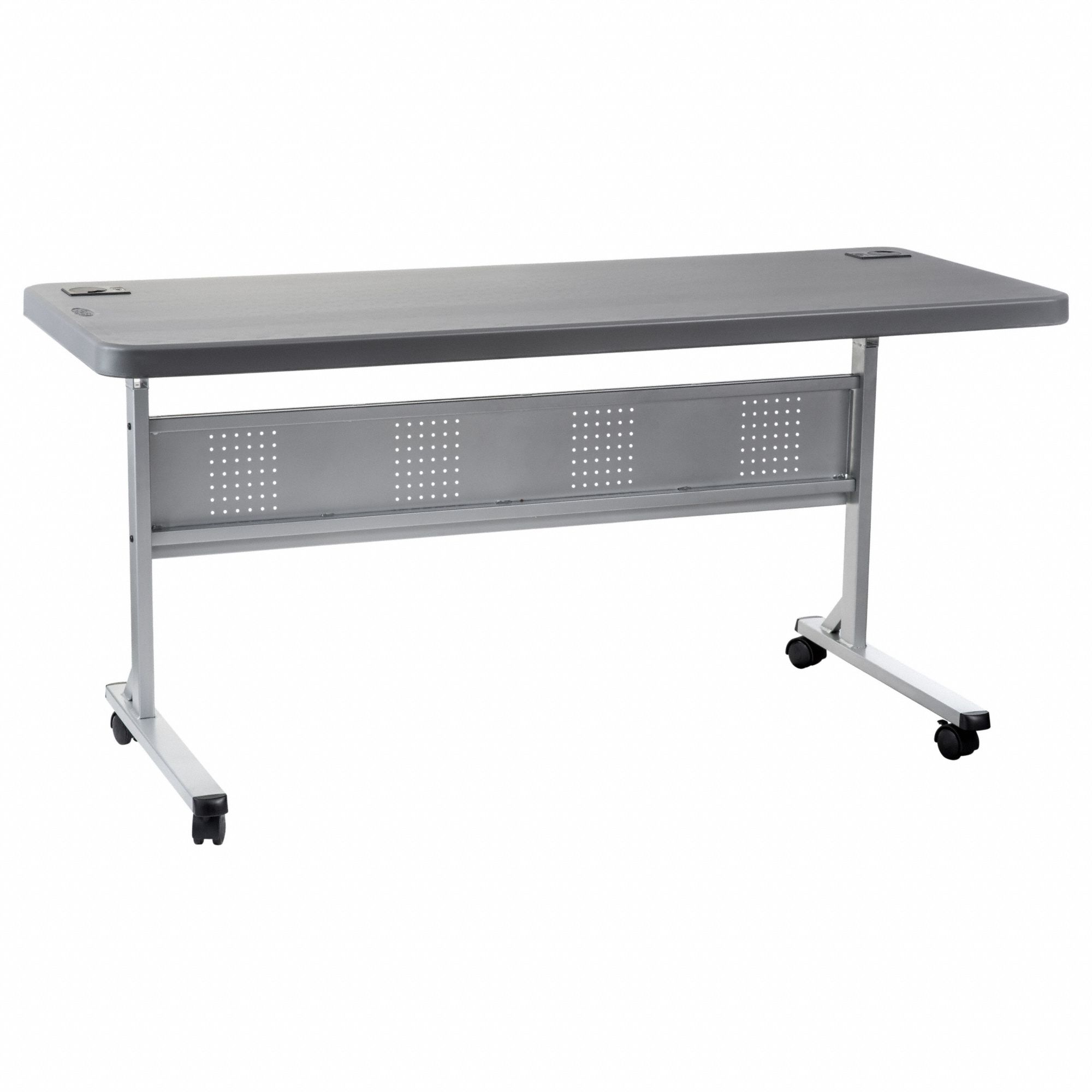 Seminar/Training Table: Charcoal, 29 1/2 in, 60 in Table Lg, 24 in Table Wd