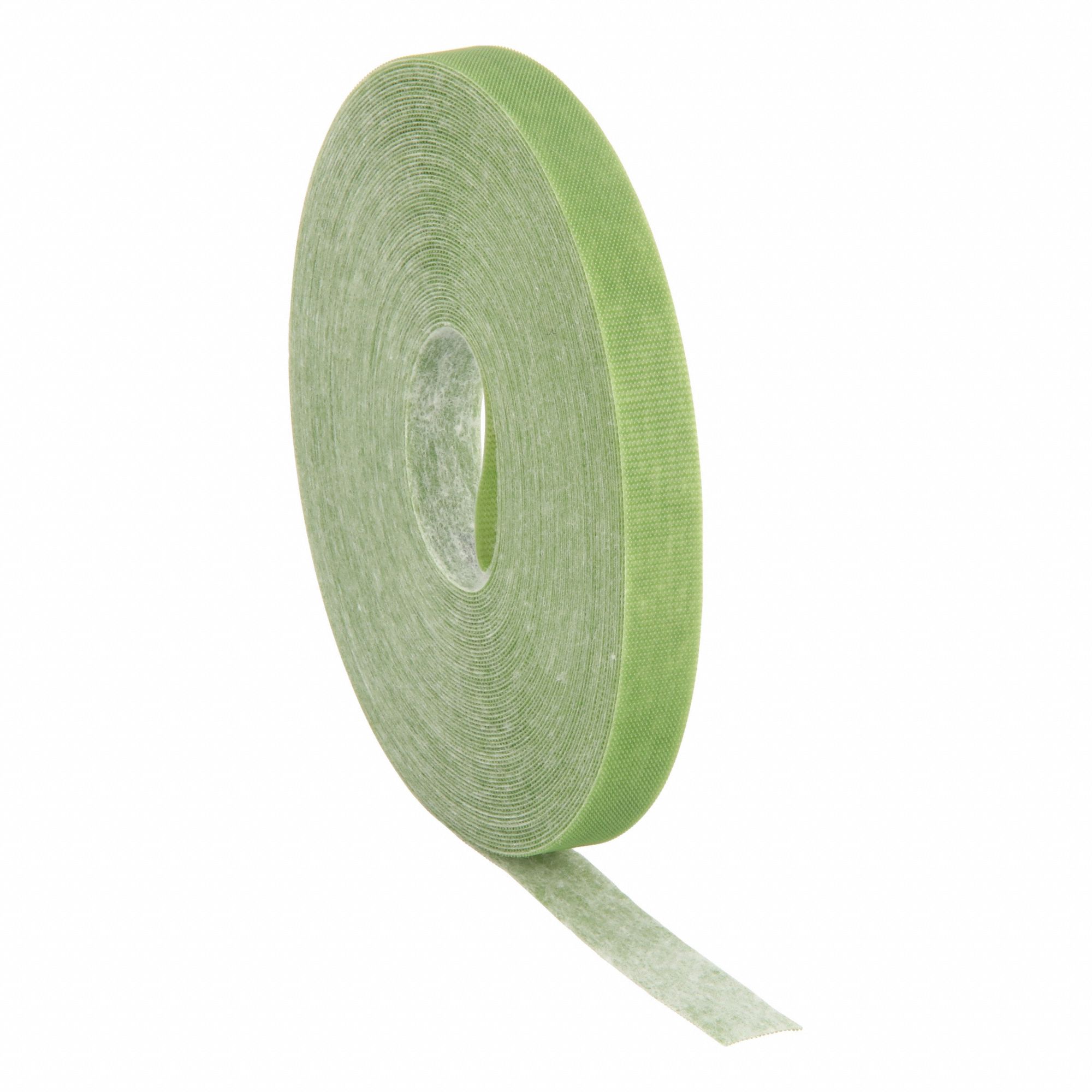 Strap Roll: Strap Roll, Hook-and-Loop, 1/2 in Overall Wd, 50 ft Overall Lg, Green, 6 PK
