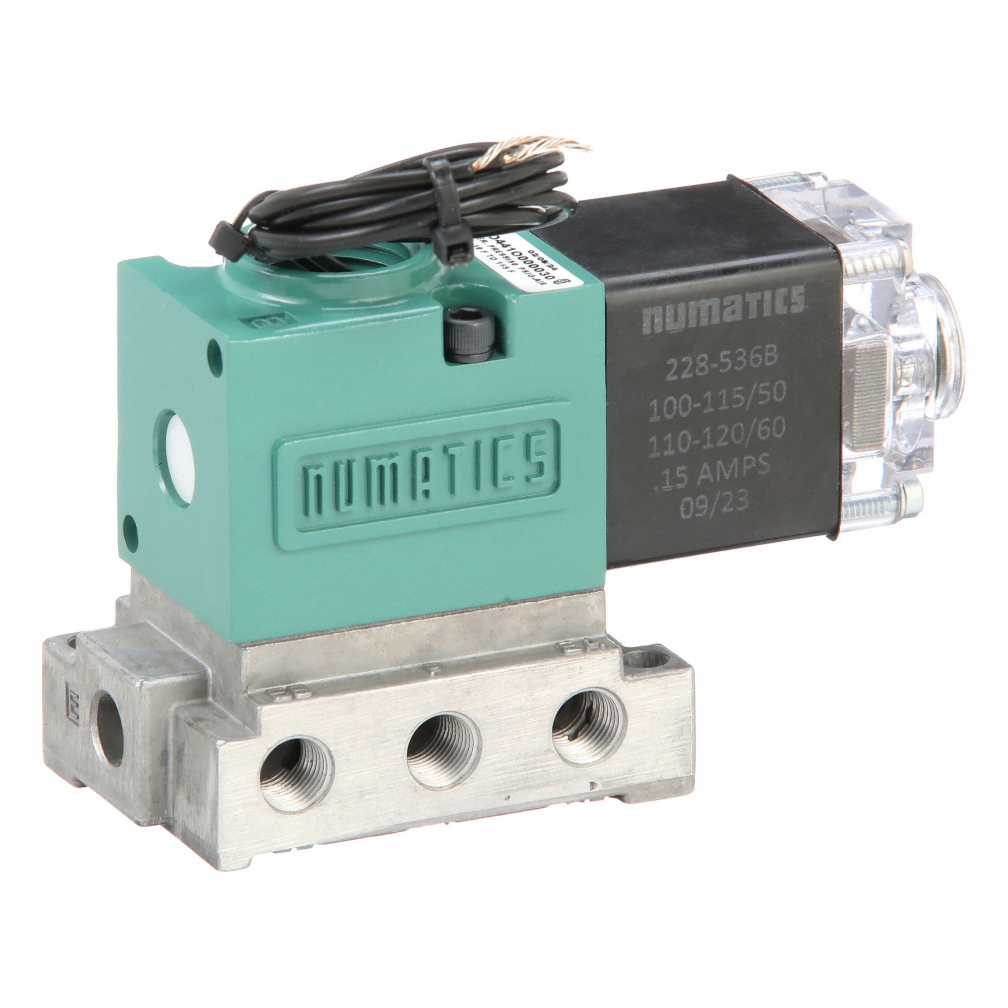 Solenoid Air Control Valve: Four-Way / Two-Position, Single Solenoid, 18 cfm Flow Rate - Max