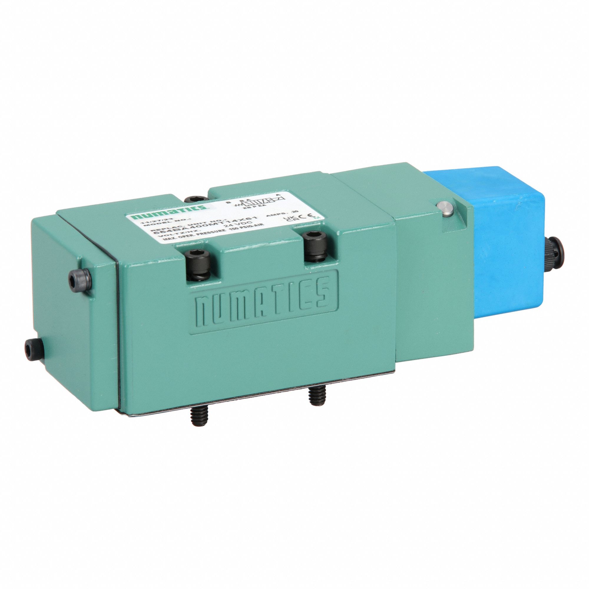 Solenoid Air Control Valve: Double Solenoid, Four-Way / Two-Position, 5 Coefficient of Volume (Cv)