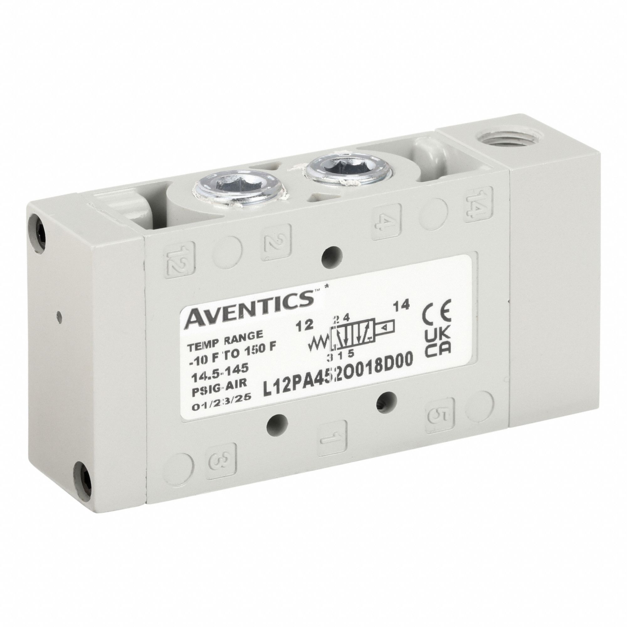 Pilot Air Control Valve: Series L1, Remote Pilot, Four-Way / Two-Position, 1/4 in NPT