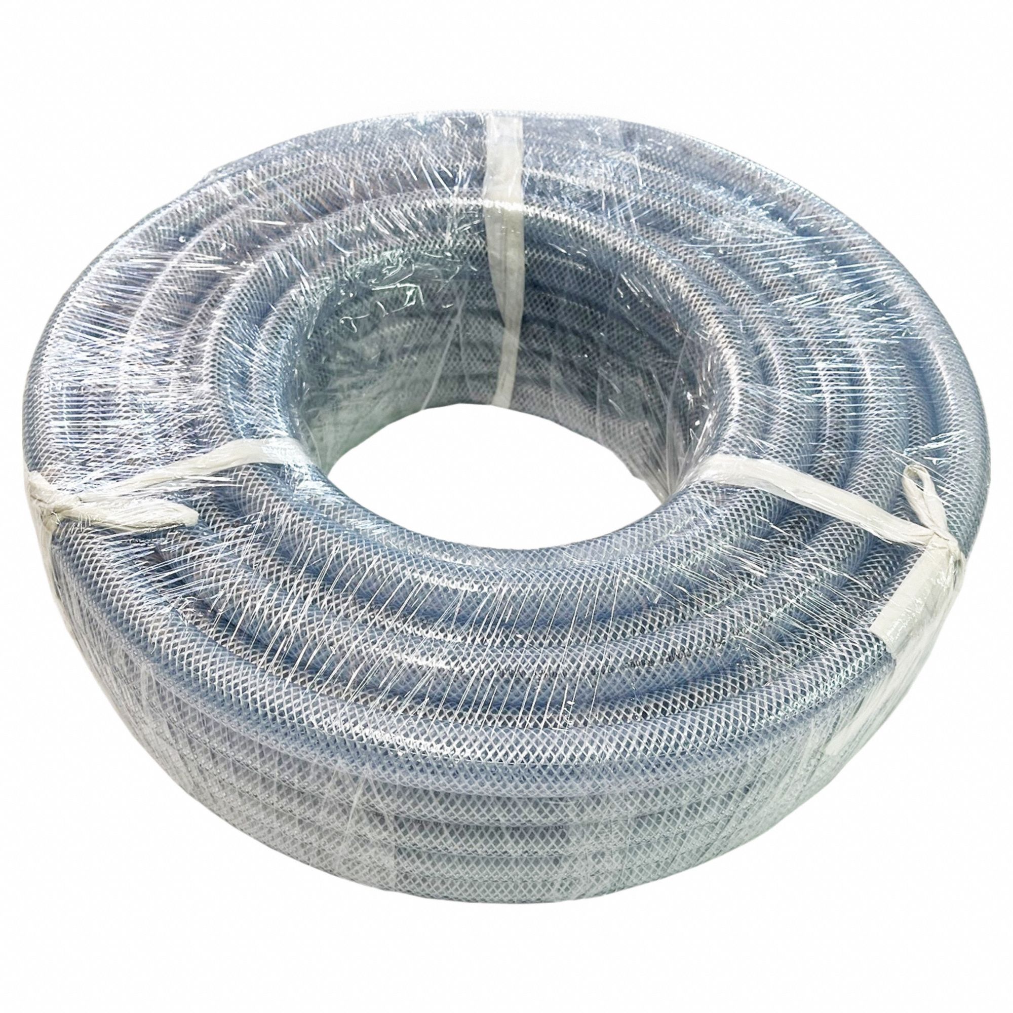 Tubing: PVC, ID 5/8 in, OD 7/8 in, 100 ft Lg, Clear