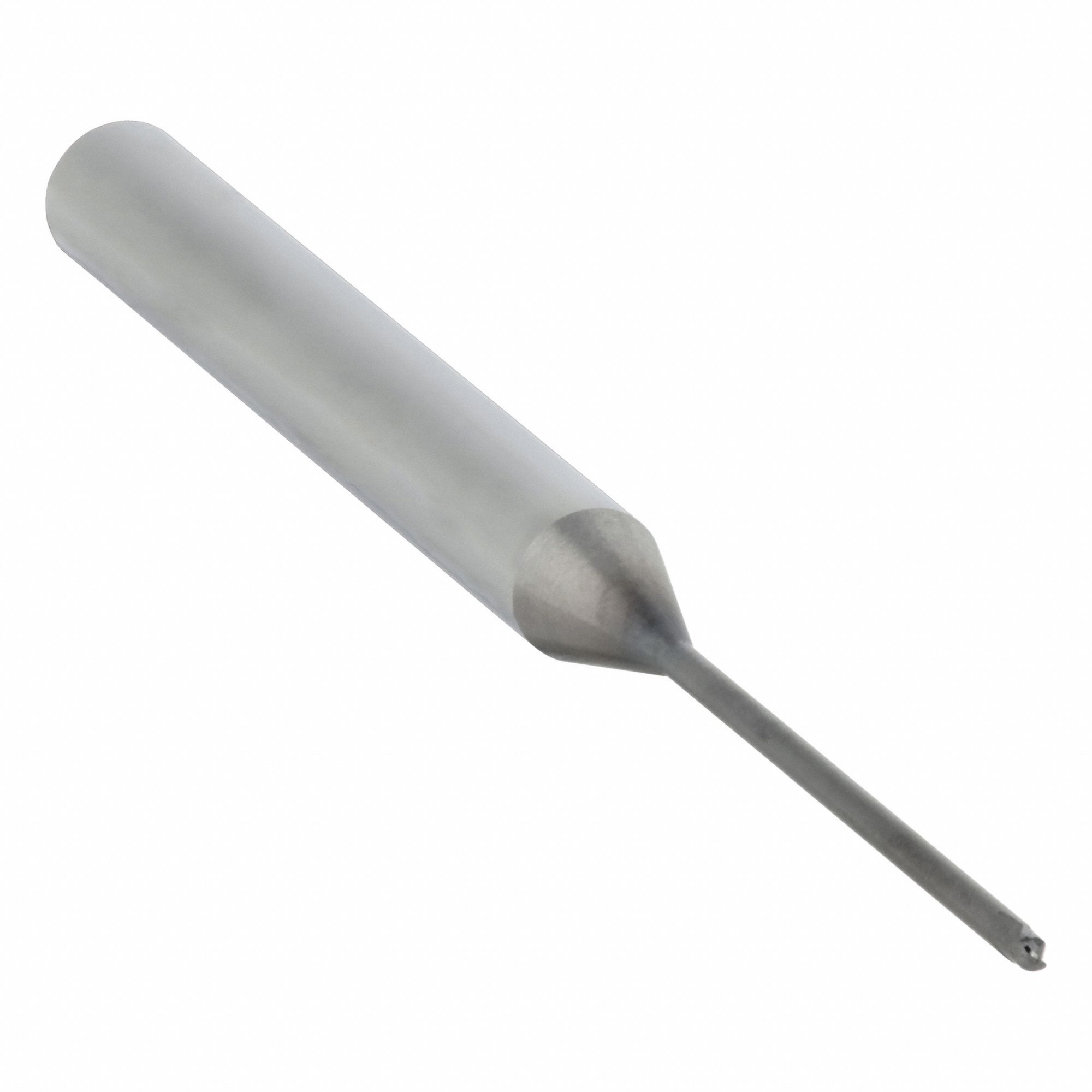 Ball End Mill: Carbide, Durorey Coated, 2 Flute, 1 mm Mill Dia, 0.8 mm LOC, 60 mm OAL