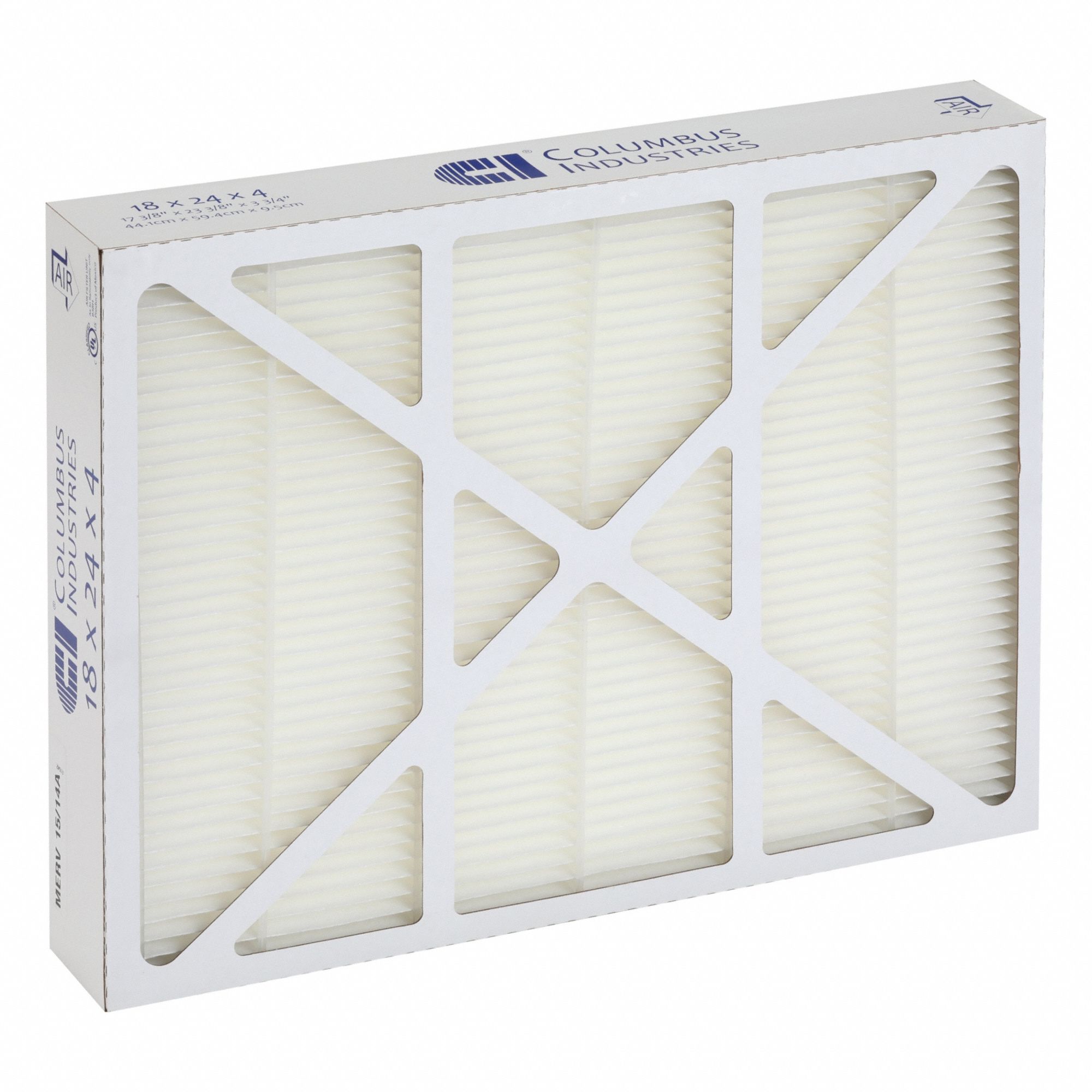 Mini-Pleat Air Filter, 18 in, 24 in, PK6