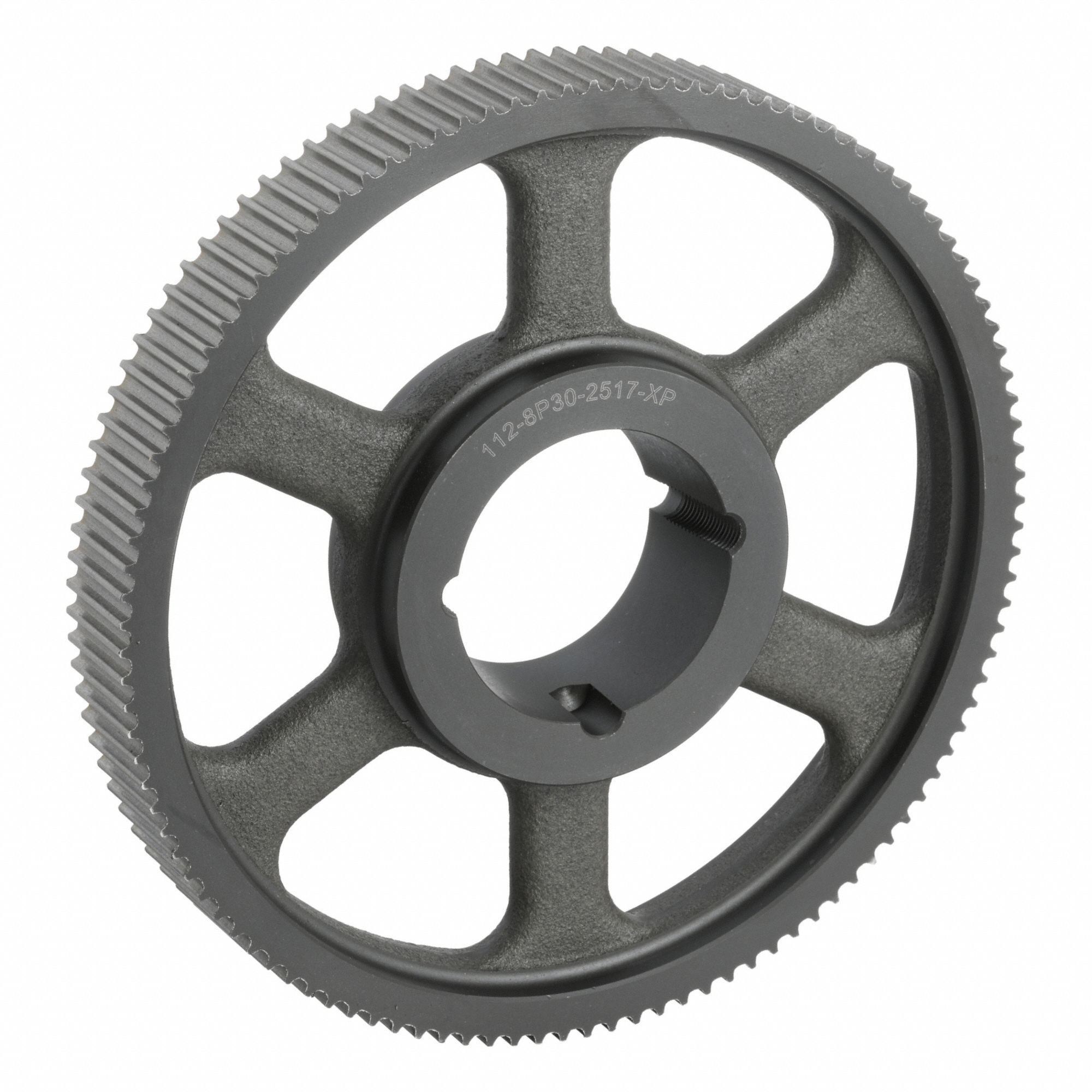 Timing Belt Pulley: Modified Curvilinear, Bushed, For GT Timing Belt Section