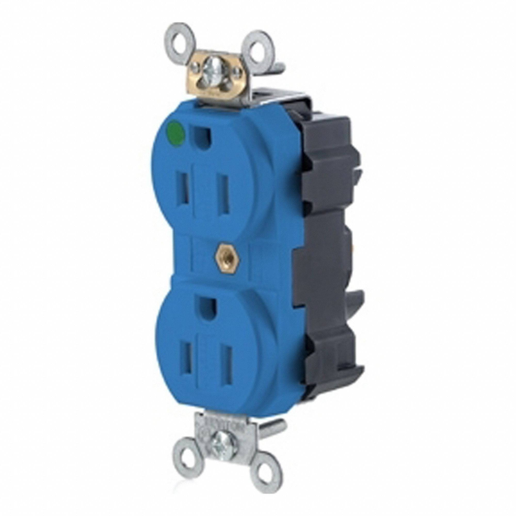 Lev-Lok Rec 15A 125V TR/HG Blue