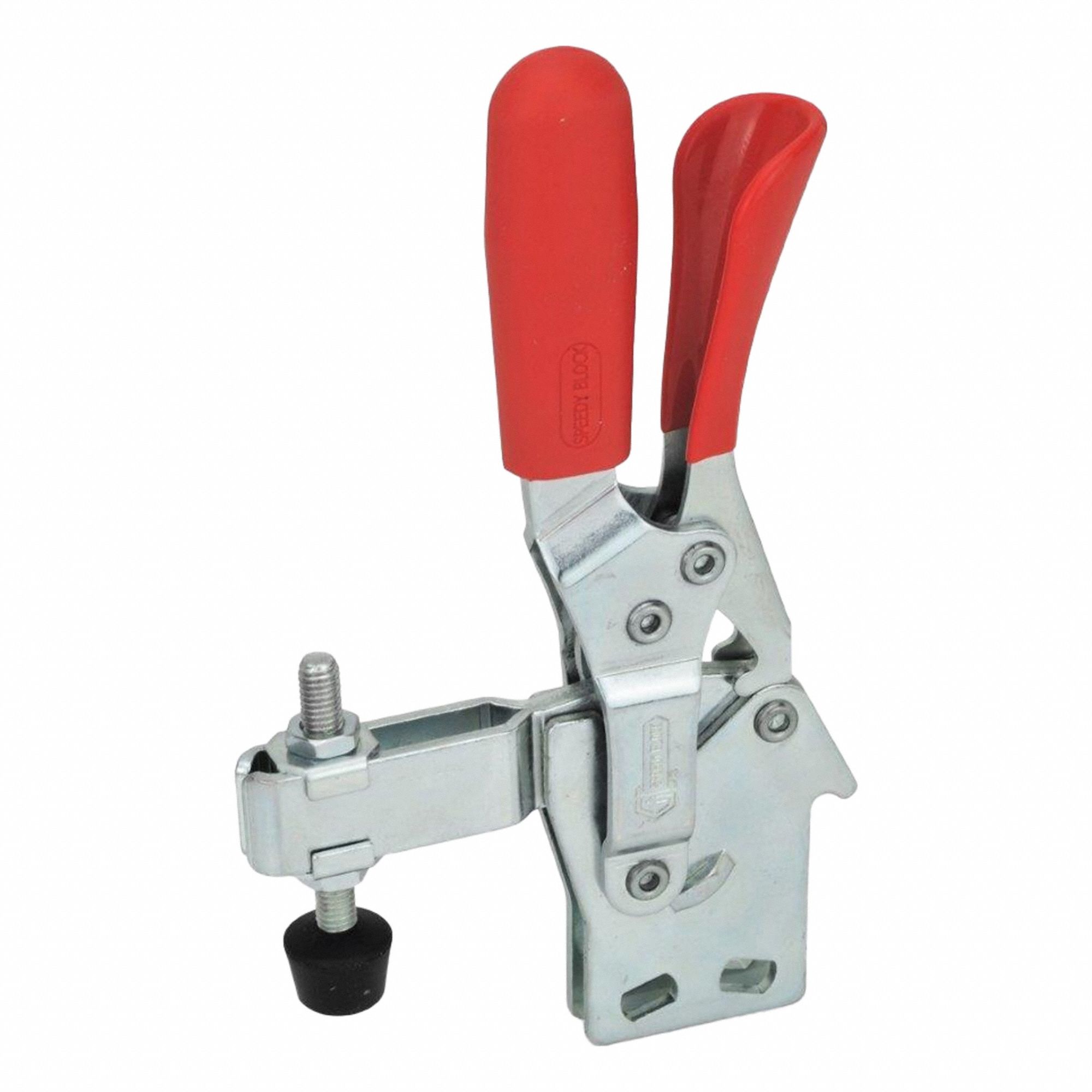 Vertical Acting Toggle Clamp: Locking Vertical  Handle, Flange Base Mounting, 54 mm Arm Lg