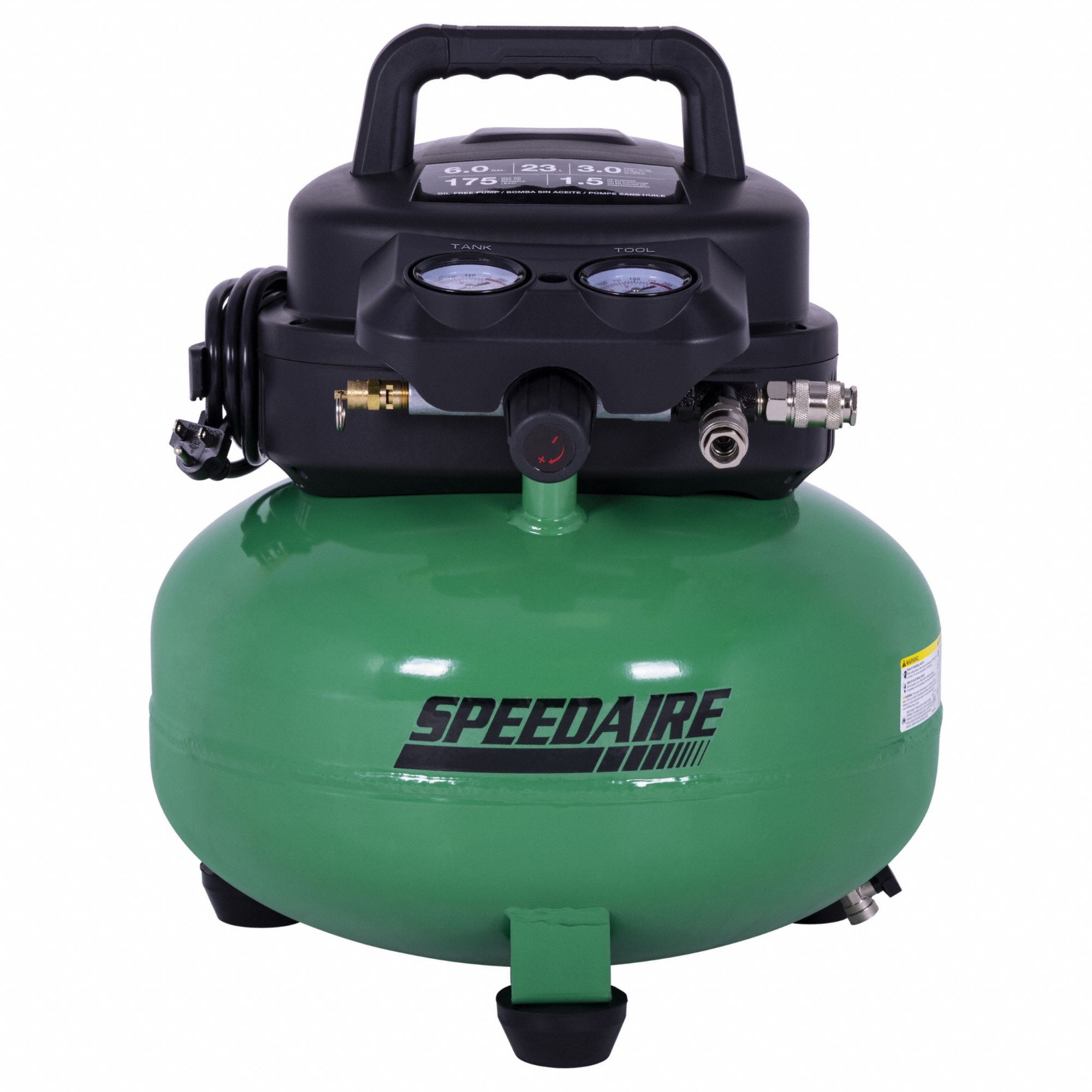 SPEEDAIRE 6 gal Tank 1.5 hp 175 psi Handheld Portable Electric Air