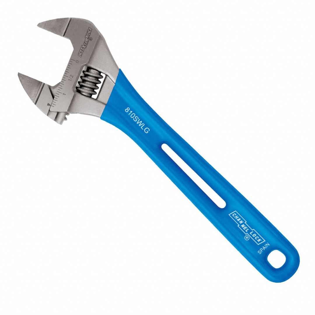 Adjustable Wrench 1 7/16 in capac. Blue