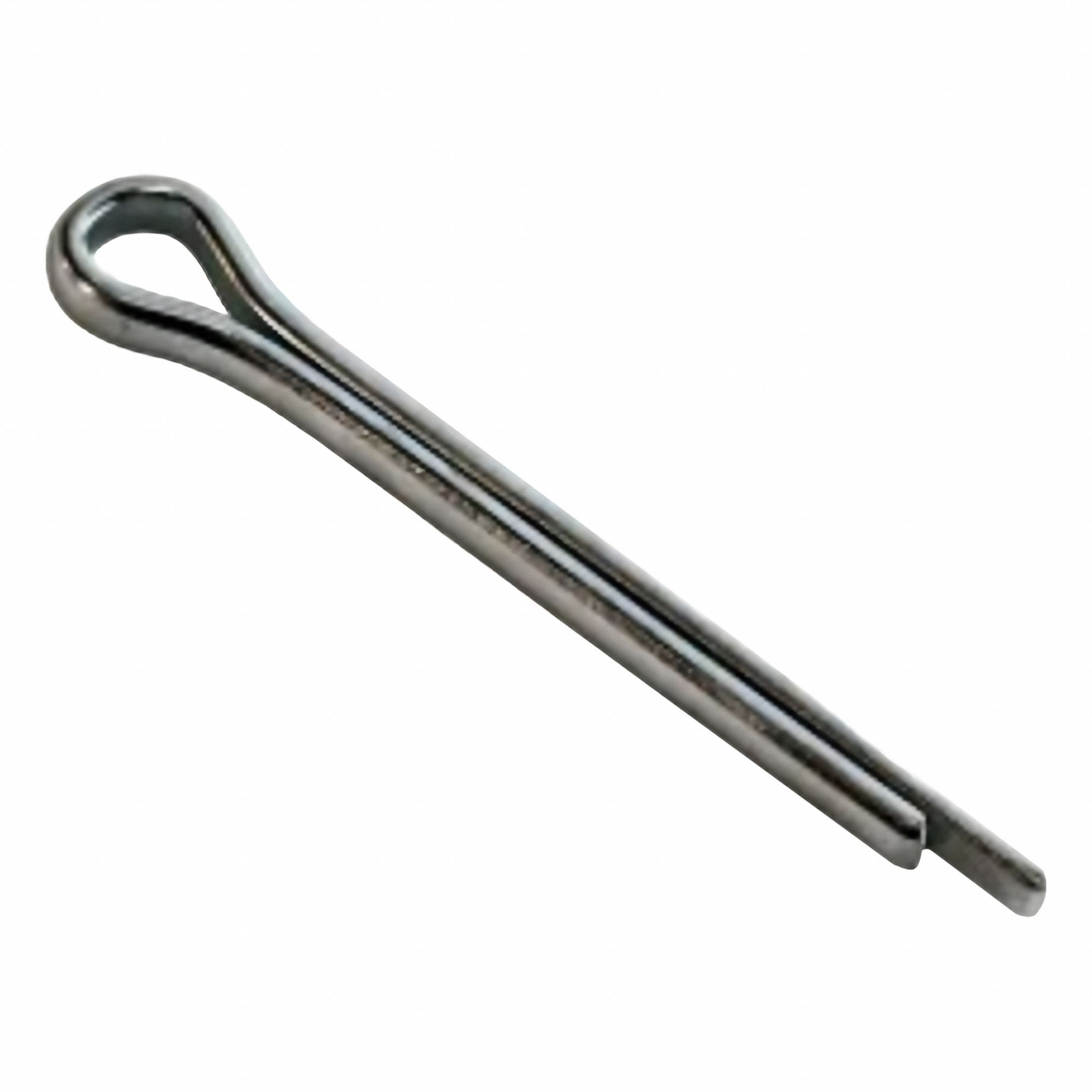 Cotter Pin: Extended Prong, Inch, 3/16 in Pin Dia, Steel, Ungraded, Zinc Plated, 250 PK