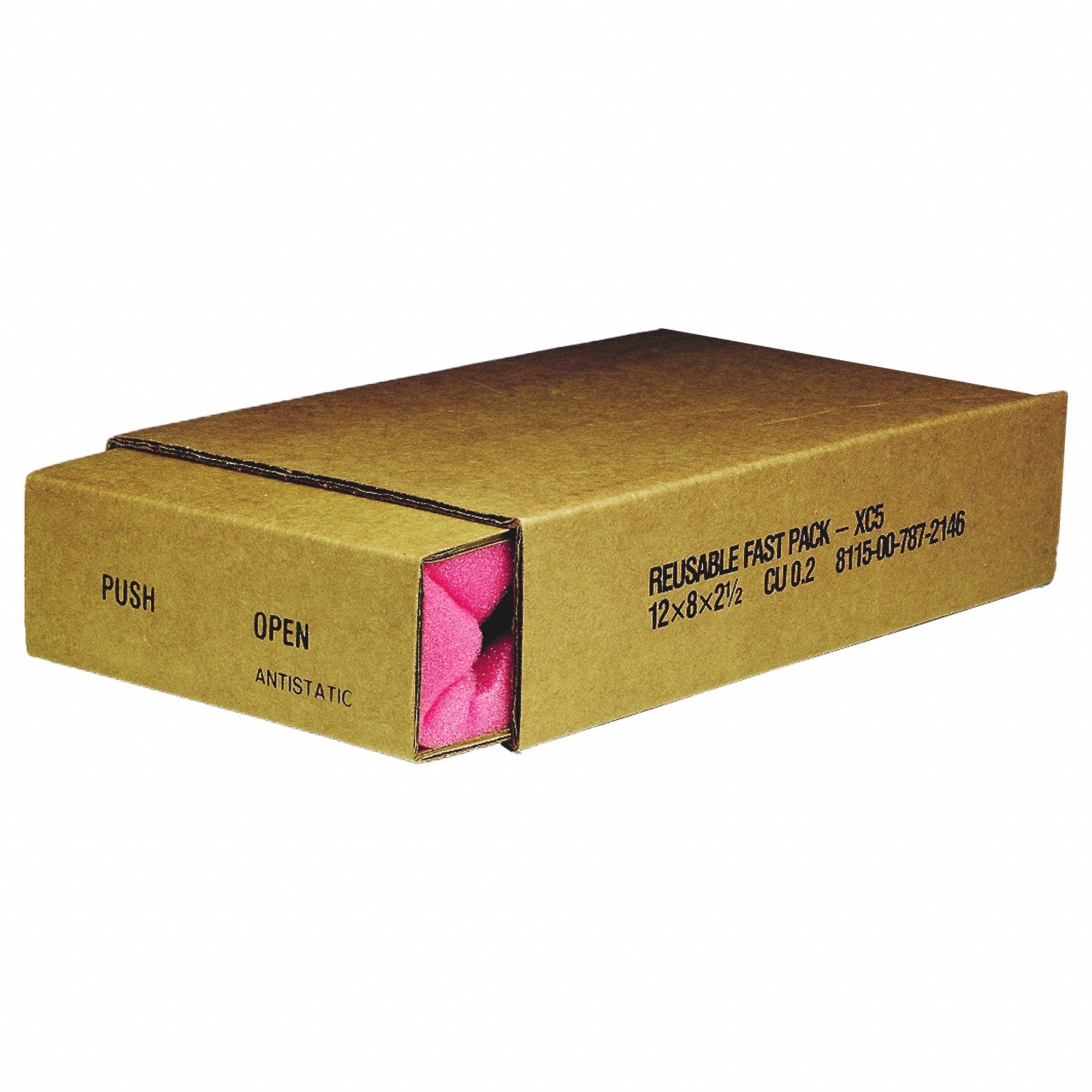 Shipping Box: 9 in Lg, 6 in Wd, 3 1/2 in Ht, Brown, Electronics