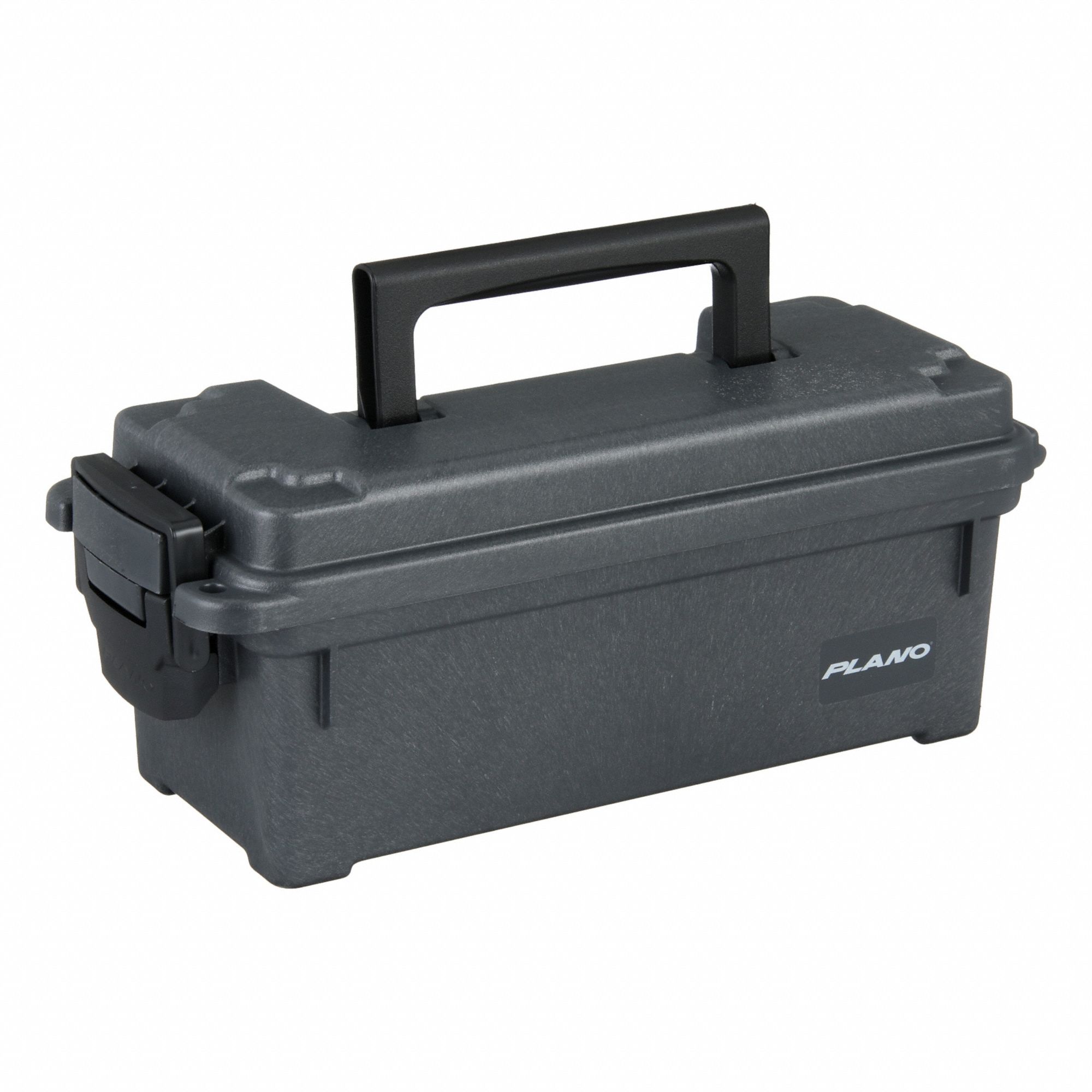 Tool Box: 5 5/8 in W 5 5/8 in D 5 5/8 in H, Plastic, Gray, Padlock