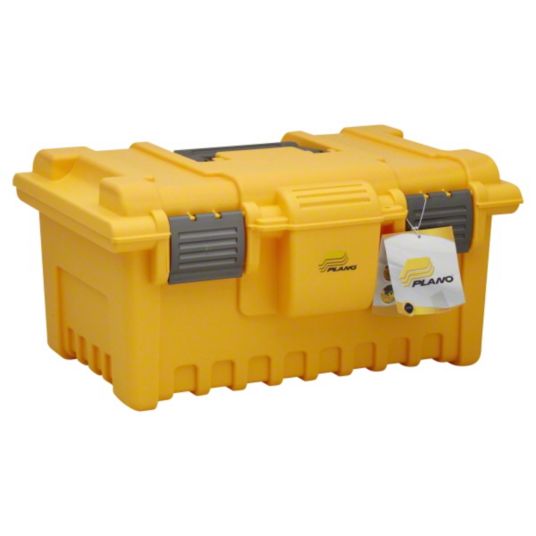 Plano Molding Extra Deep Tool Box, Graphite Gray with Iron Yellow