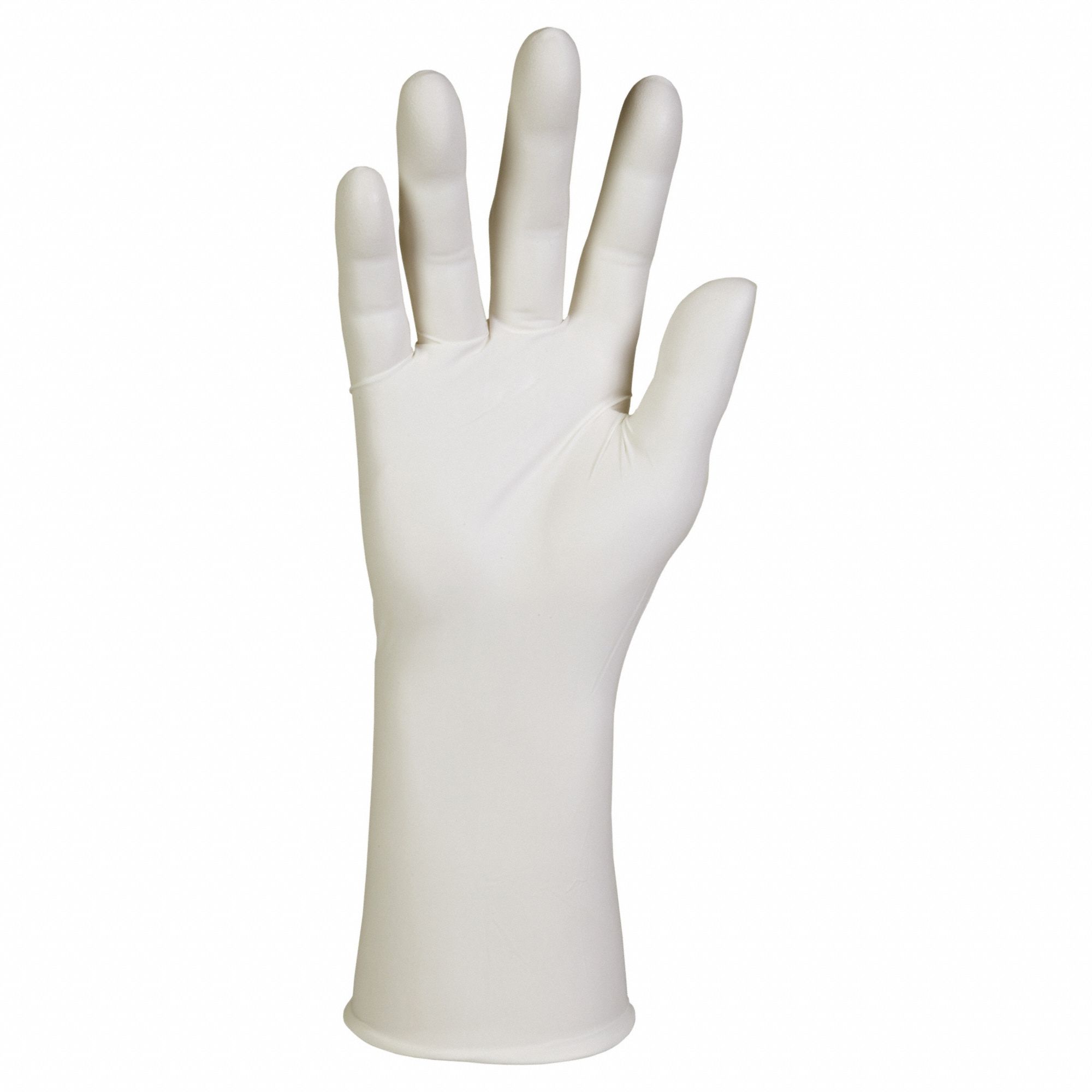 Disposable Gloves: ISO 4, Non-Sterile, 6 mil, Nitrile, M, Smooth, Fingertips, White, 1, 000 PK
