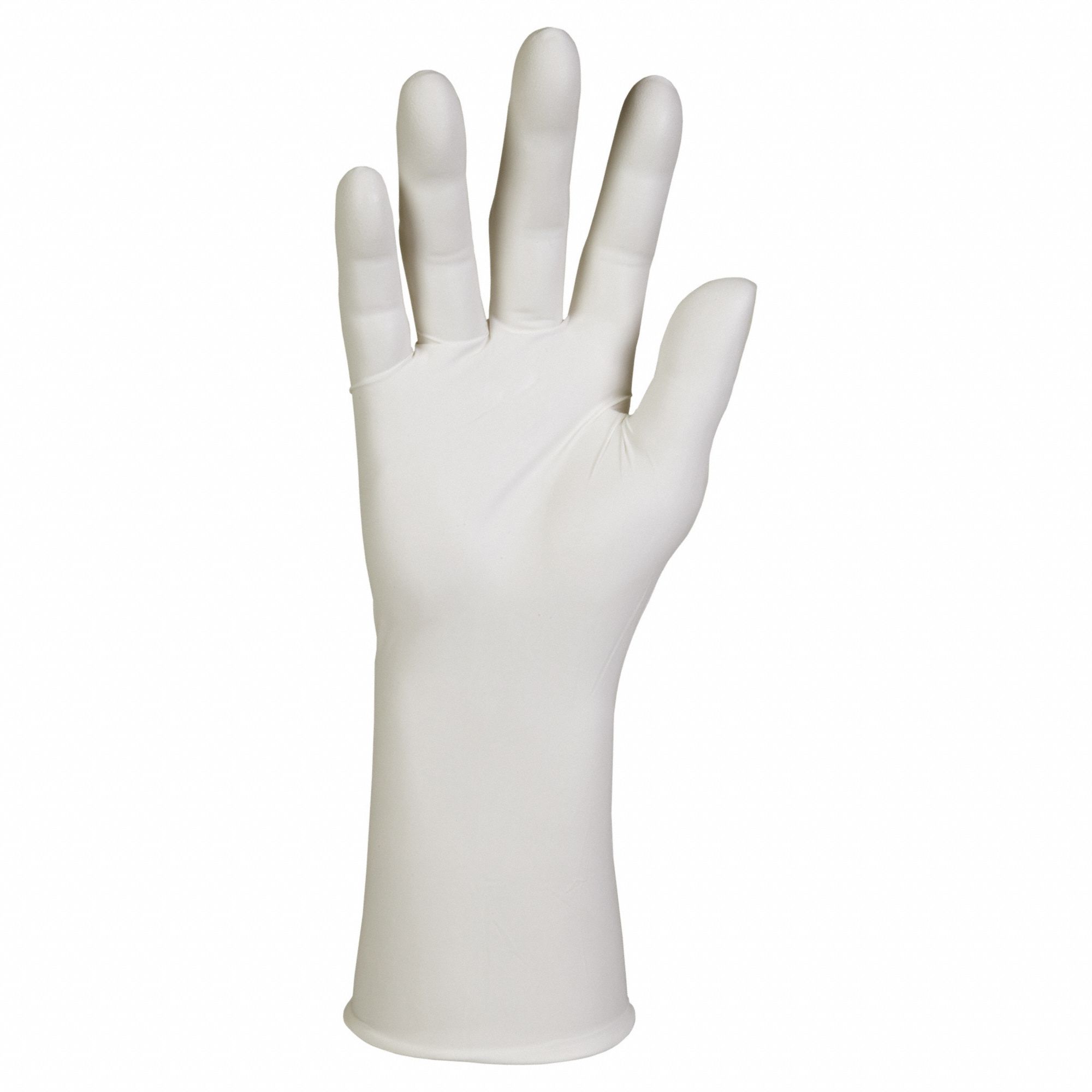 Disposable Gloves: ISO 3, Sterile, 6 mil, Nitrile, ( 10 ), Smooth, Fingertips, White, 200 PK