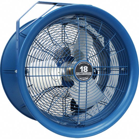 PATTERSON, High Velocity Air Cannon Fan, 18 in Blade Dia, High-Velocity ...