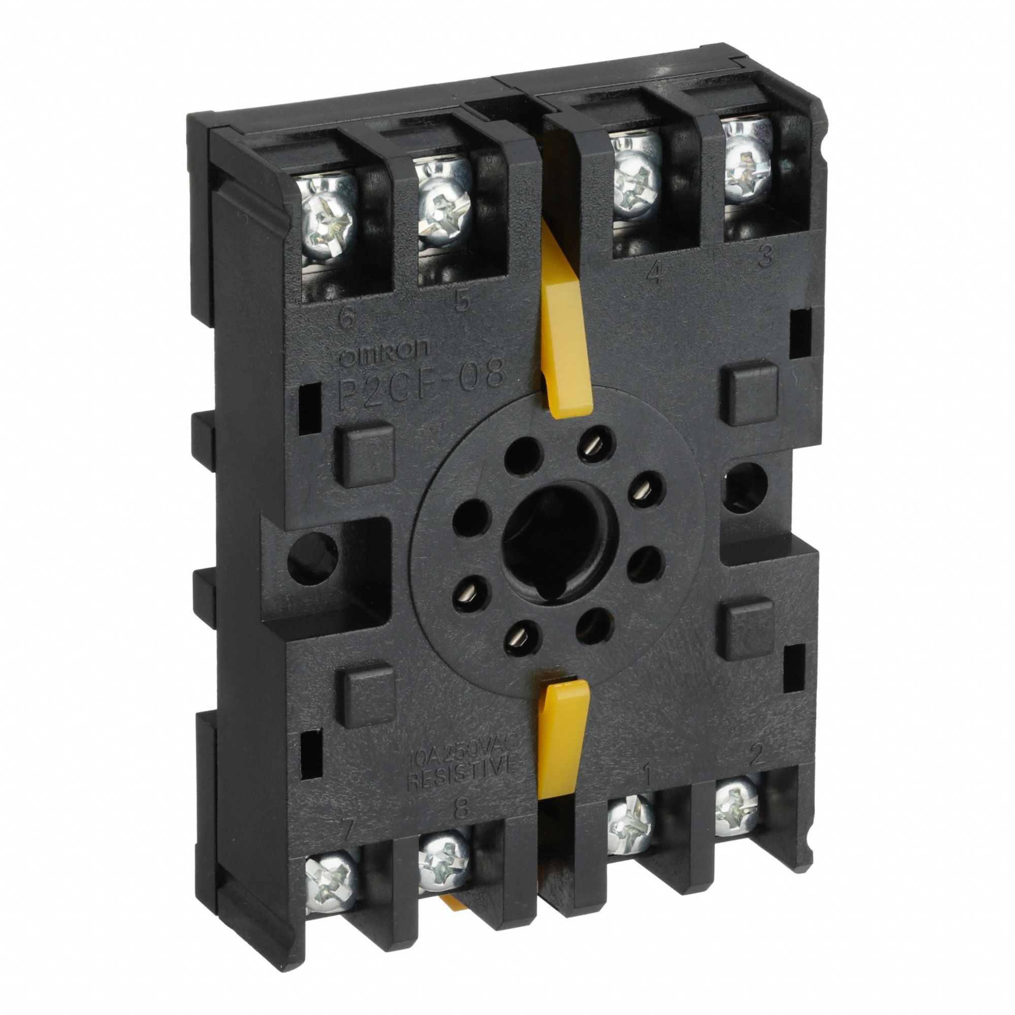 Socket: 5 A Rating, DIN-Rail/Surface Socket Mounting, 8 Pins