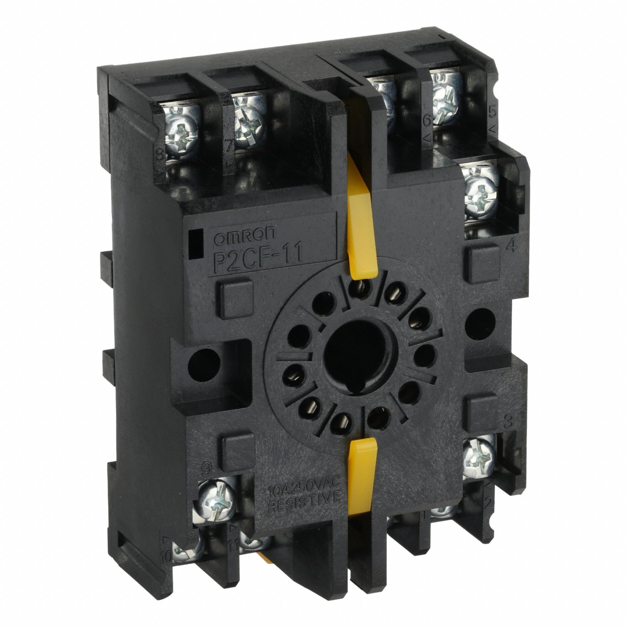Socket: DIN-Rail Socket Mounting, 11 Pins