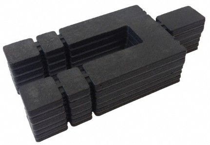 Construction Shim: Slotted Shim, 3 in Shim Lg, 1 15/16 in Shim Wd, 1 in Thick, 5/8 in Slot Wd, 1, 008