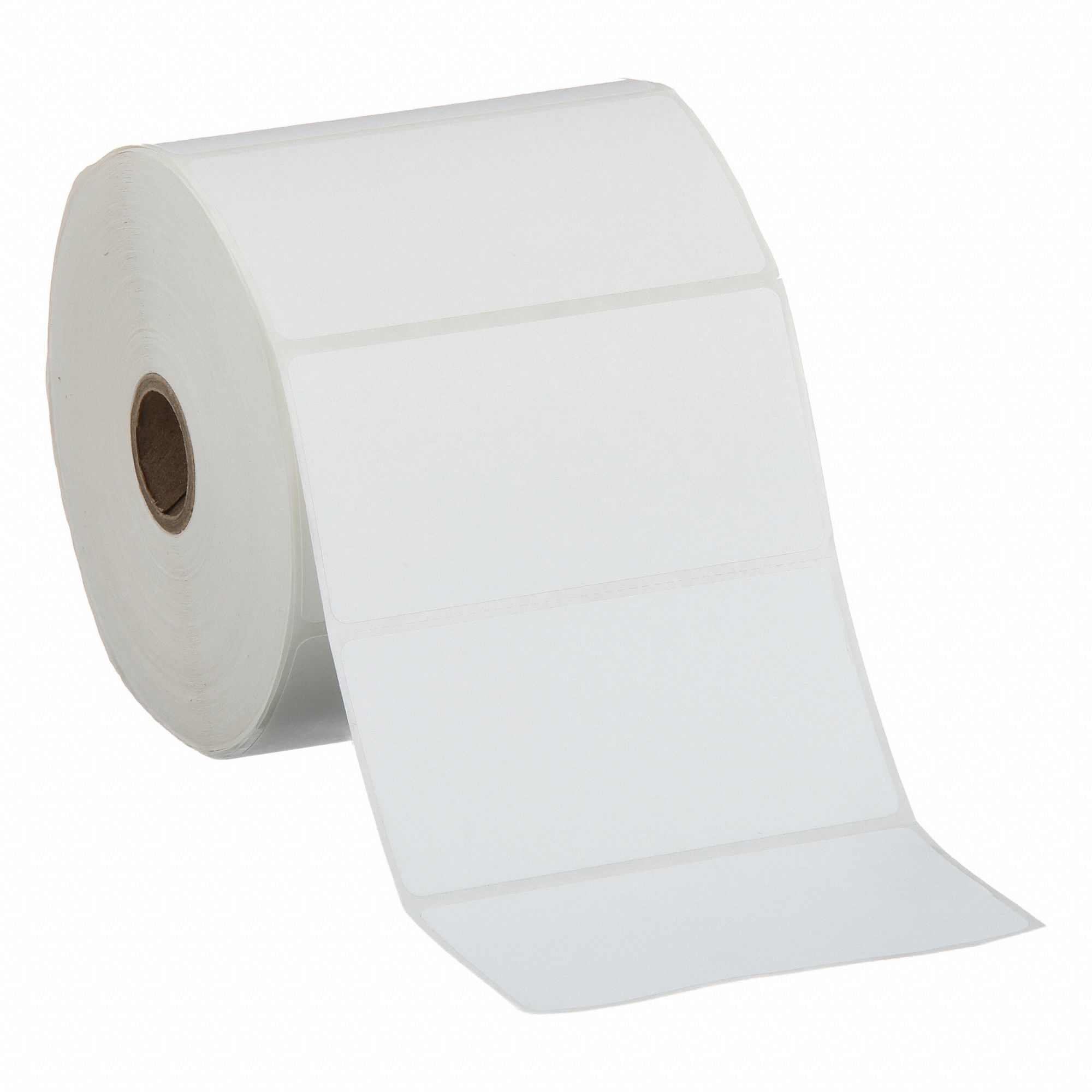 Barcode Printer Label: 2 in Label Wd, 4 in Label Ht, White, 1 in Core Dia., 1, 240 Labels per Roll