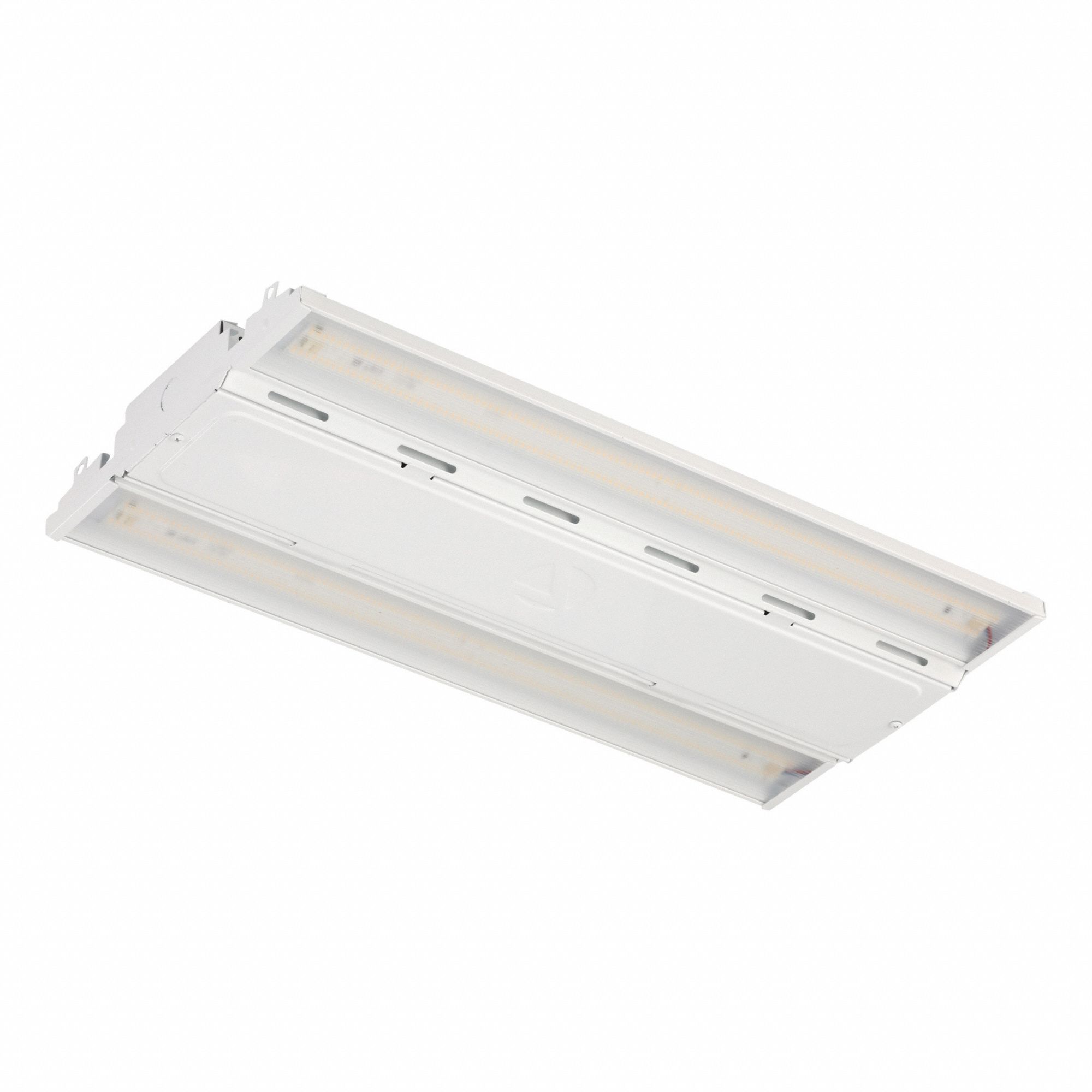 LED High Bay: 19 in Lg, 24, 000 lm, 4000K, 10 ft – 30 ft Mounting Ht, Wide Distribution, 174 W, Wide