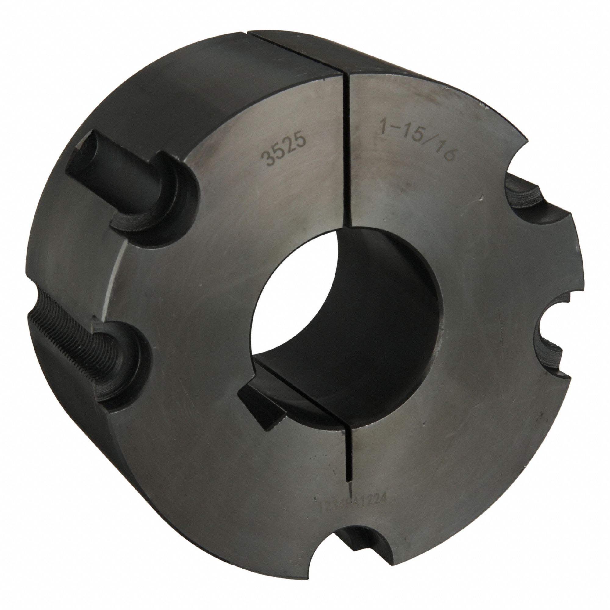 Taper Lock Bushing: 3525, 1 15/16 in Bore Dia, 2.5 in Overall Lg, 5 in Overall Dia