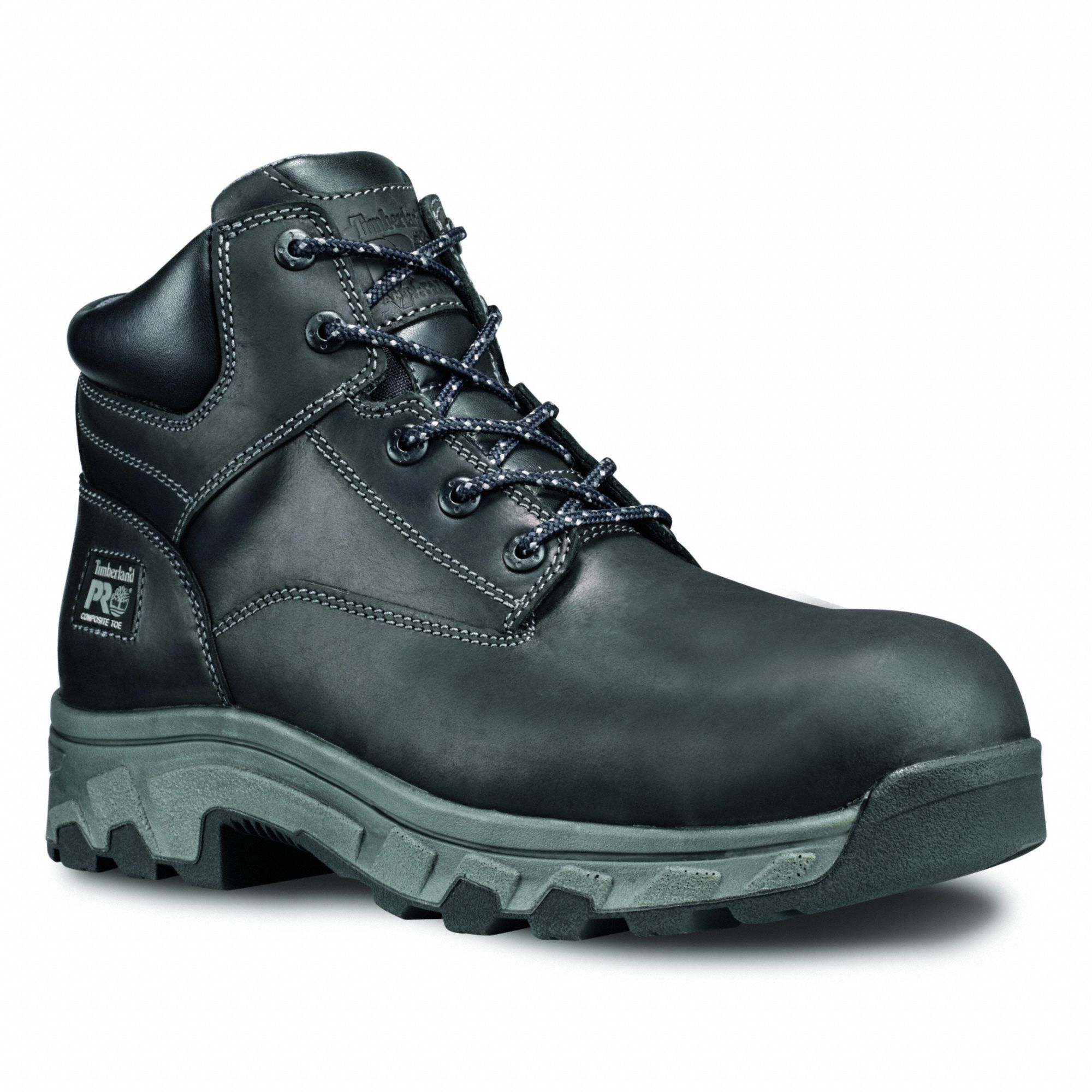 6-Inch Work Boot: Men's, Size 10 1/2, M, Black, Composite Toe Cap, Removable Insole