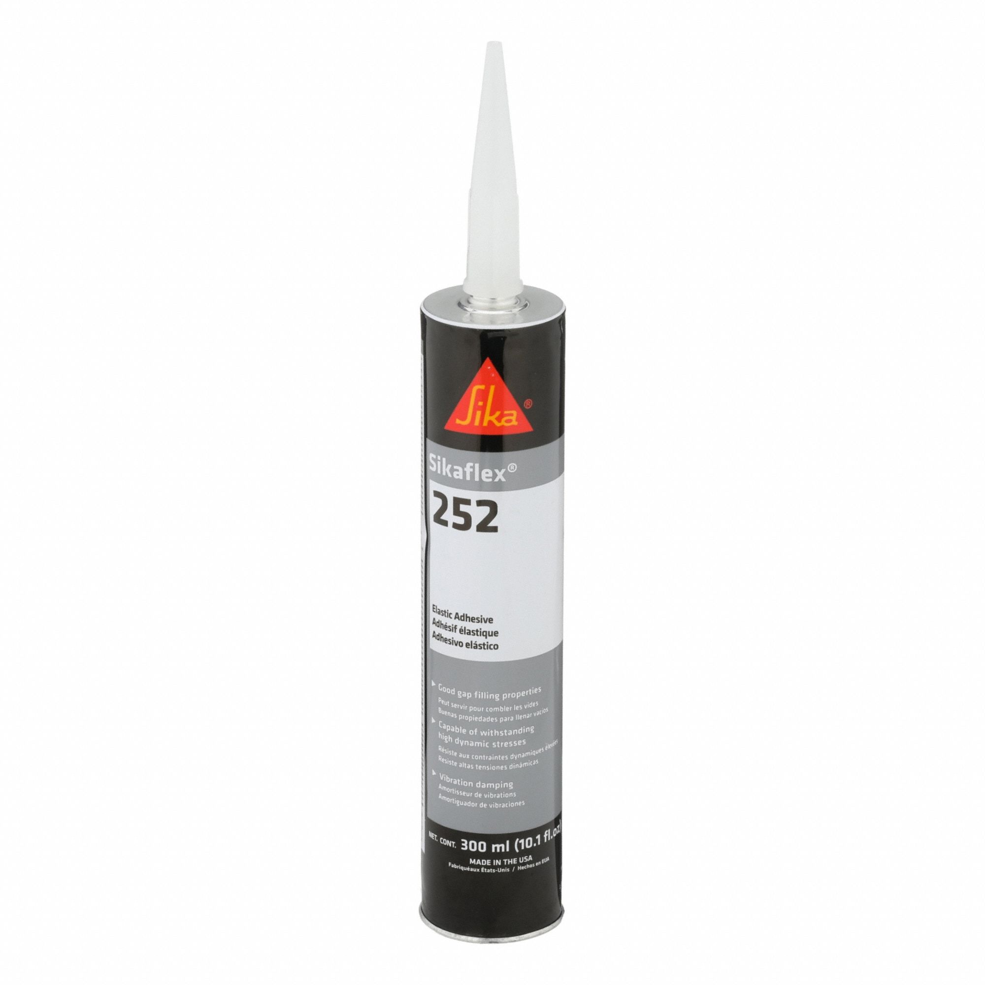 Polyurethane Sealant: Sikaflex 252, White, 10 oz Container Size, Cartridge