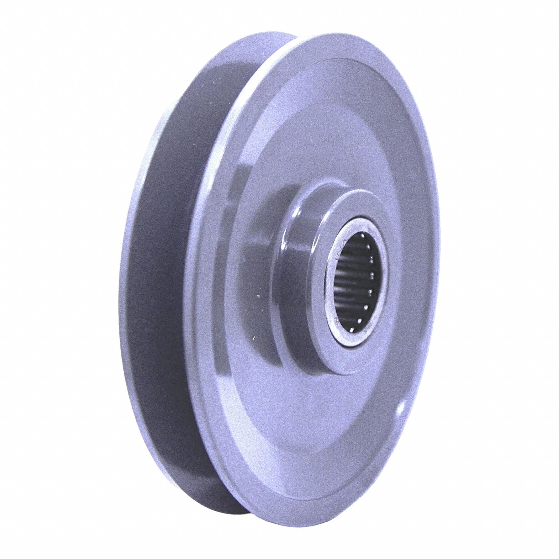 V-Belt Idler Pulley: 1 in Bore Dia, 4.96 in Outside Dia, Needle Roller, Cast Iron