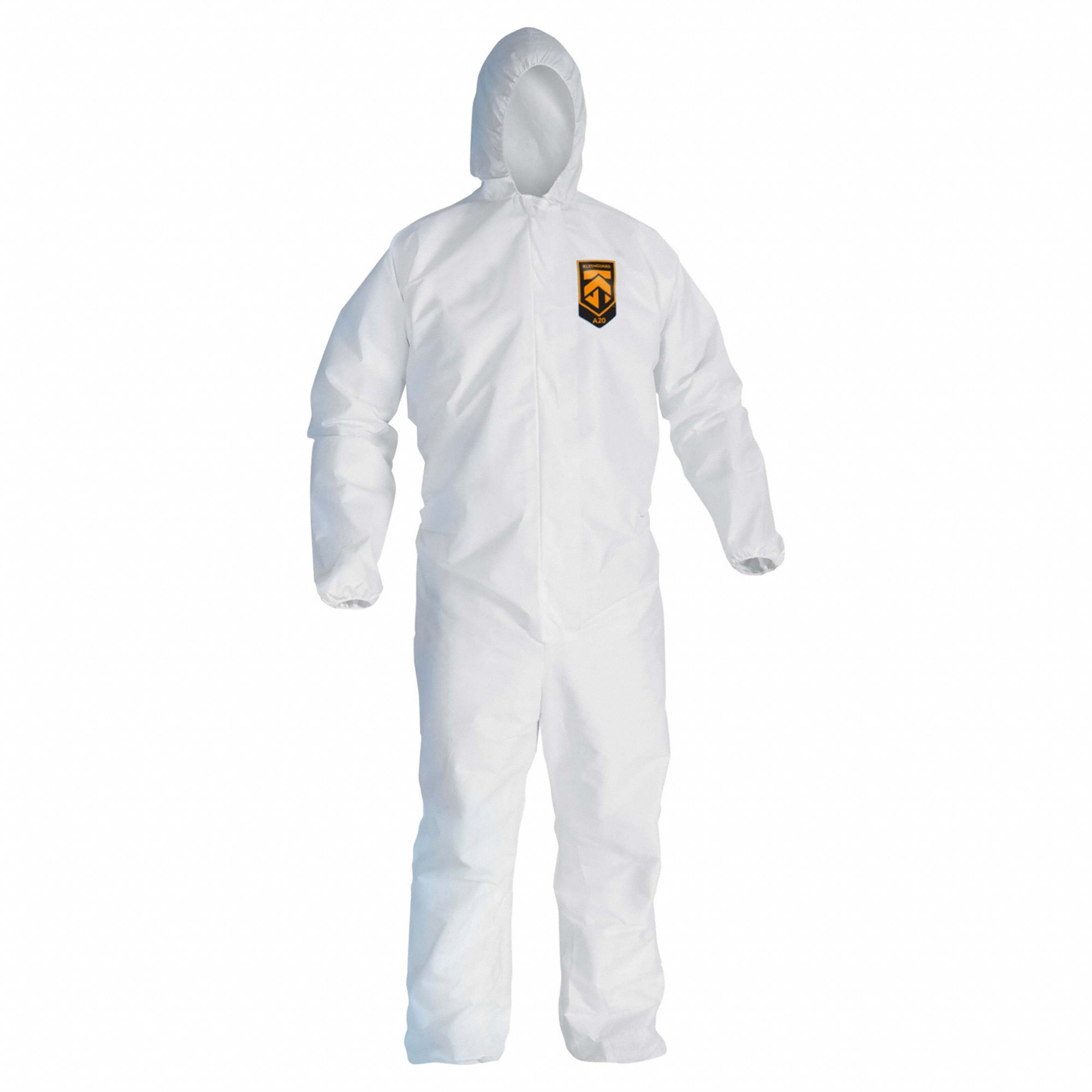 Breathable Hooded Coveralls, Fabric, M