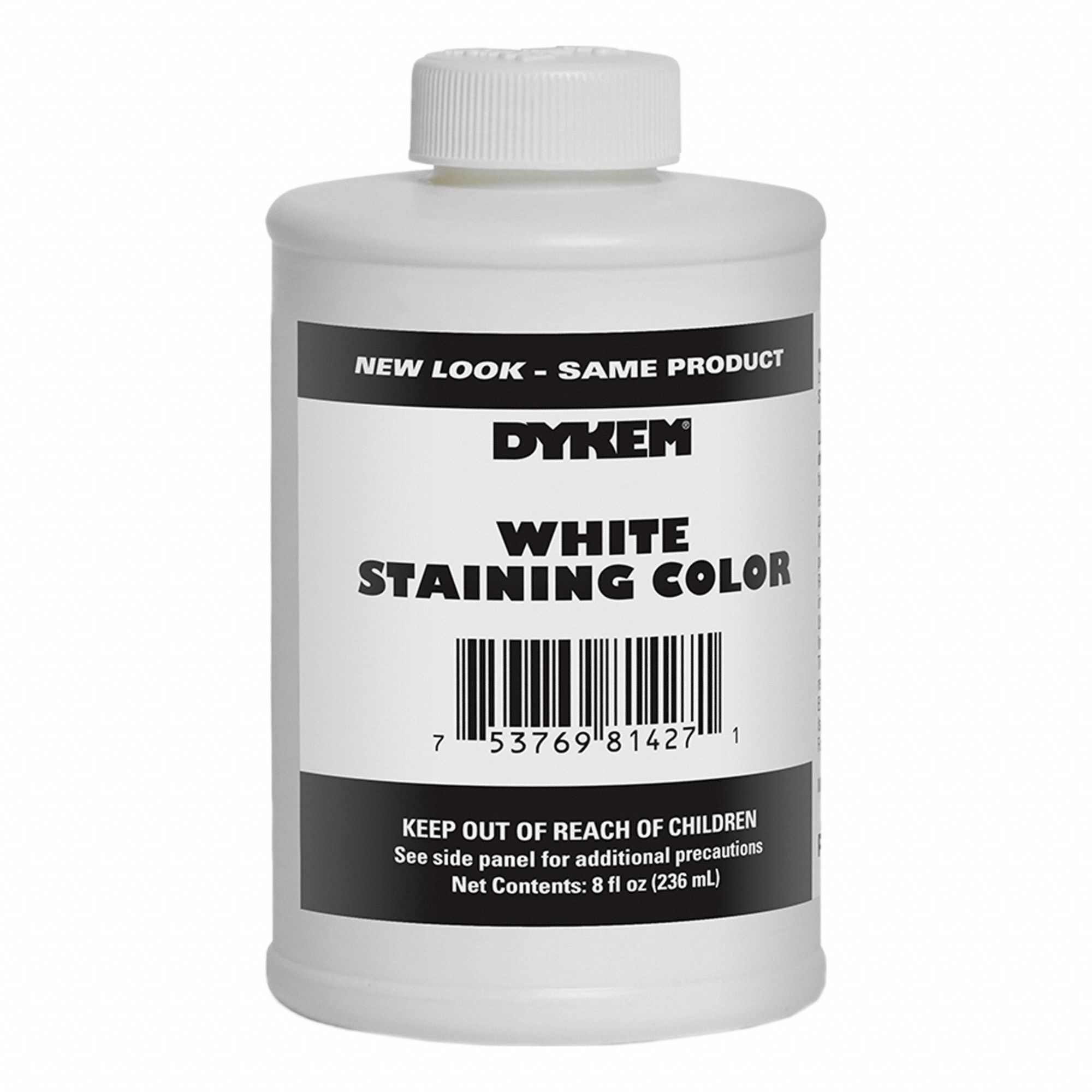 Staining Color: 8 fl oz, Brush Cap Bottle, White
