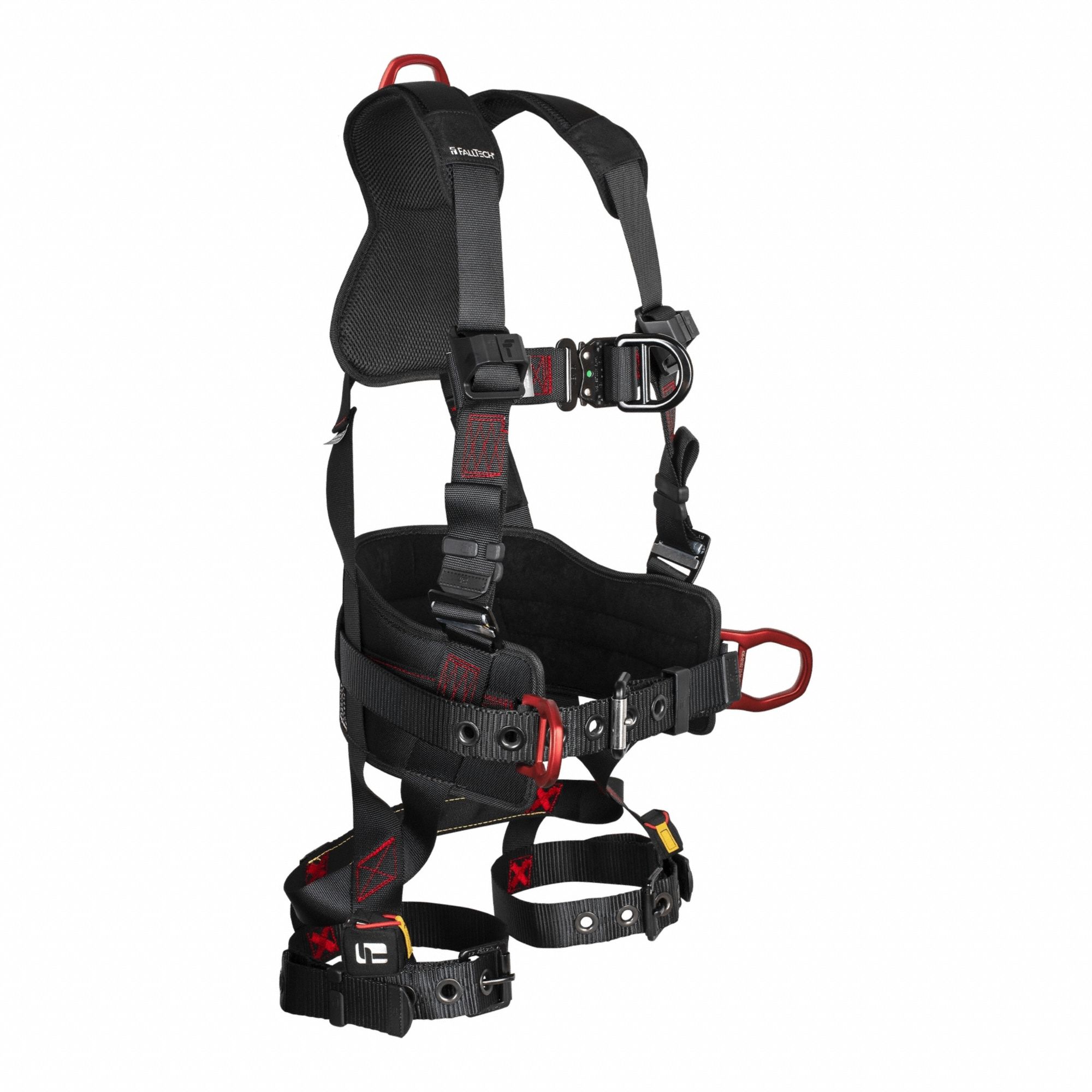 Full Body Harness: Climbing, Vest Harness, Quick-Connect / Tongue, Cam, L, Belt/Trauma Strap
