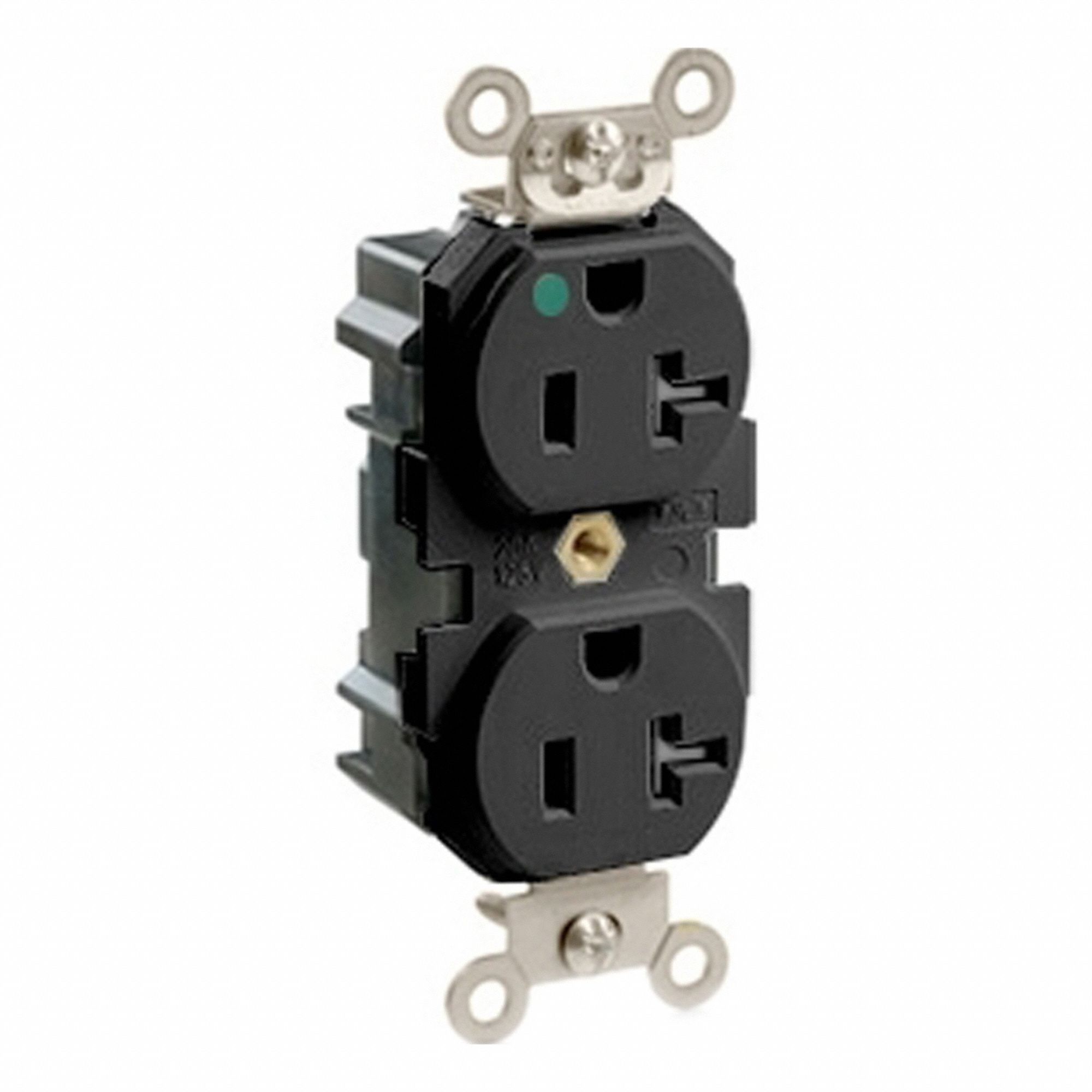 Lev-Lok Dup 20A 125V HG/TR Blk