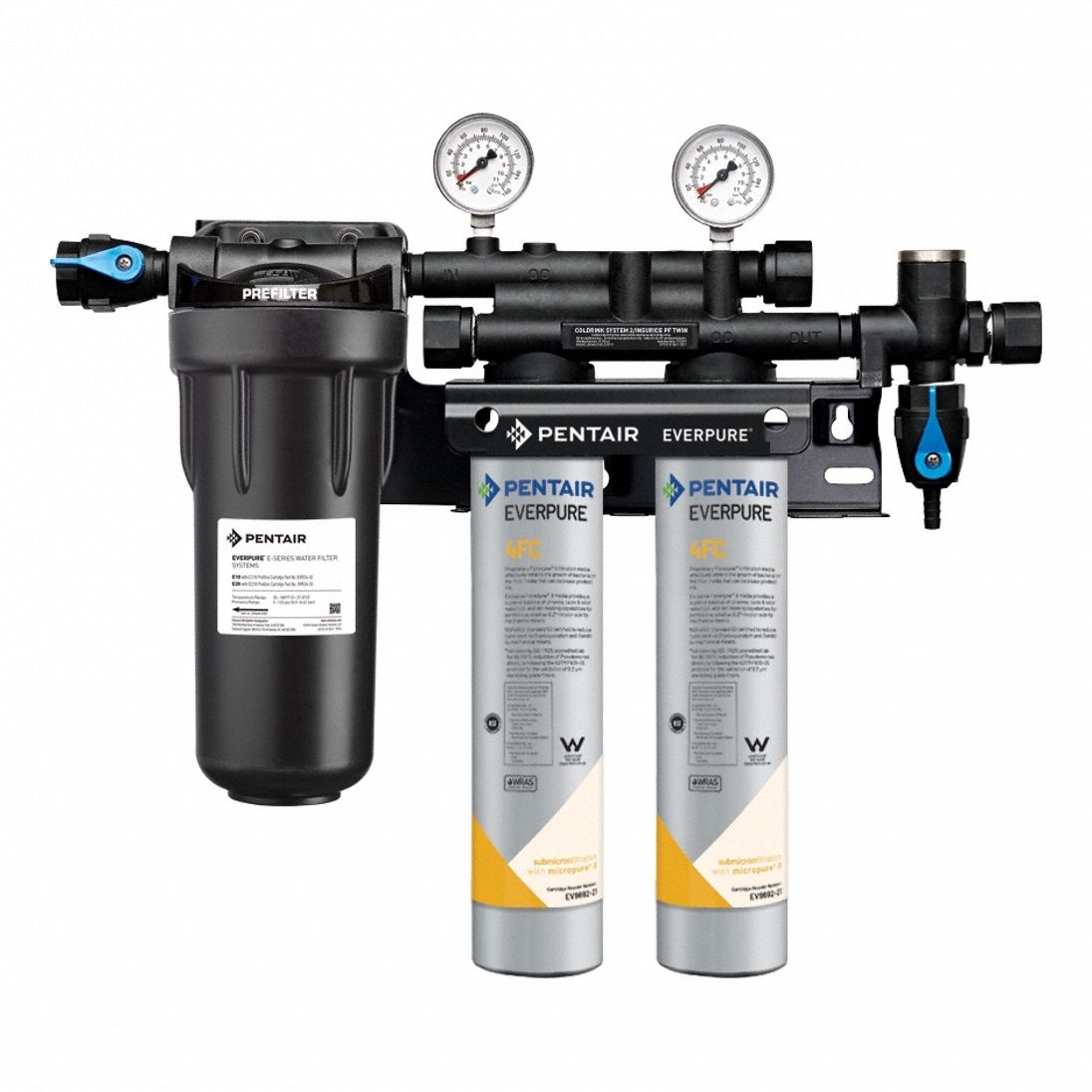 Water Filtration System: 0.2 micron, 5 gpm, 30, 000 gal, 19 1/4 in Overall Ht