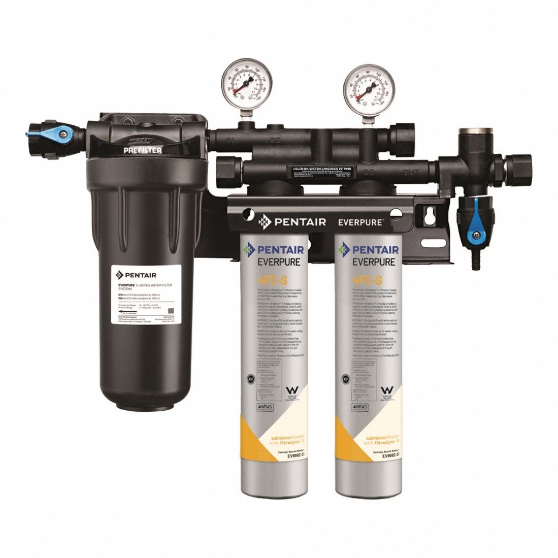 Water Filtration System: 0.2 micron, 5 gpm, 19 1/4 in Overall Ht