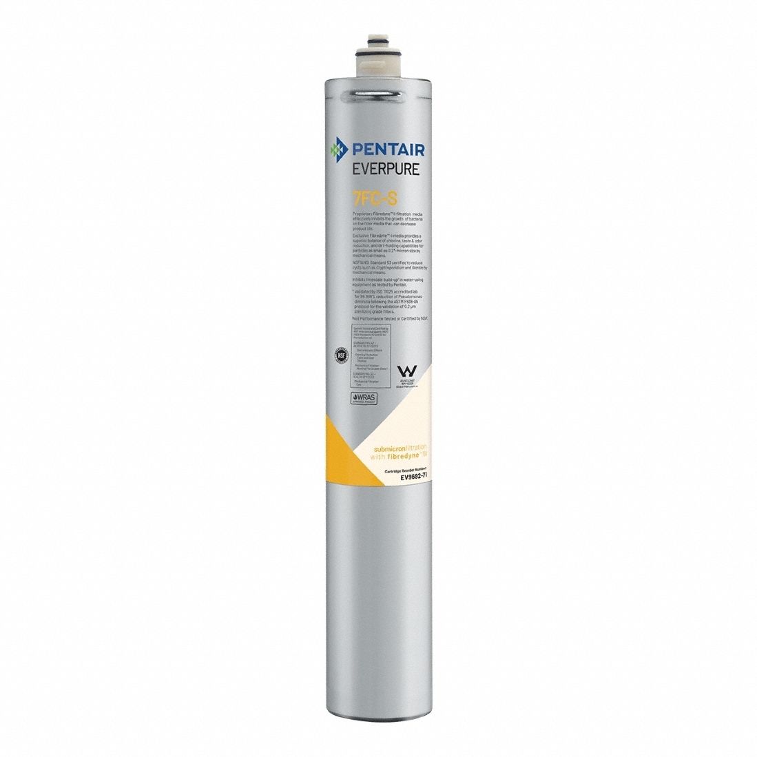 Quick-Connect Water Filter: 0.2 micron, 2.5 gpm, 20 3/4 in Overall Ht, 25, 000 gal, 6 PK