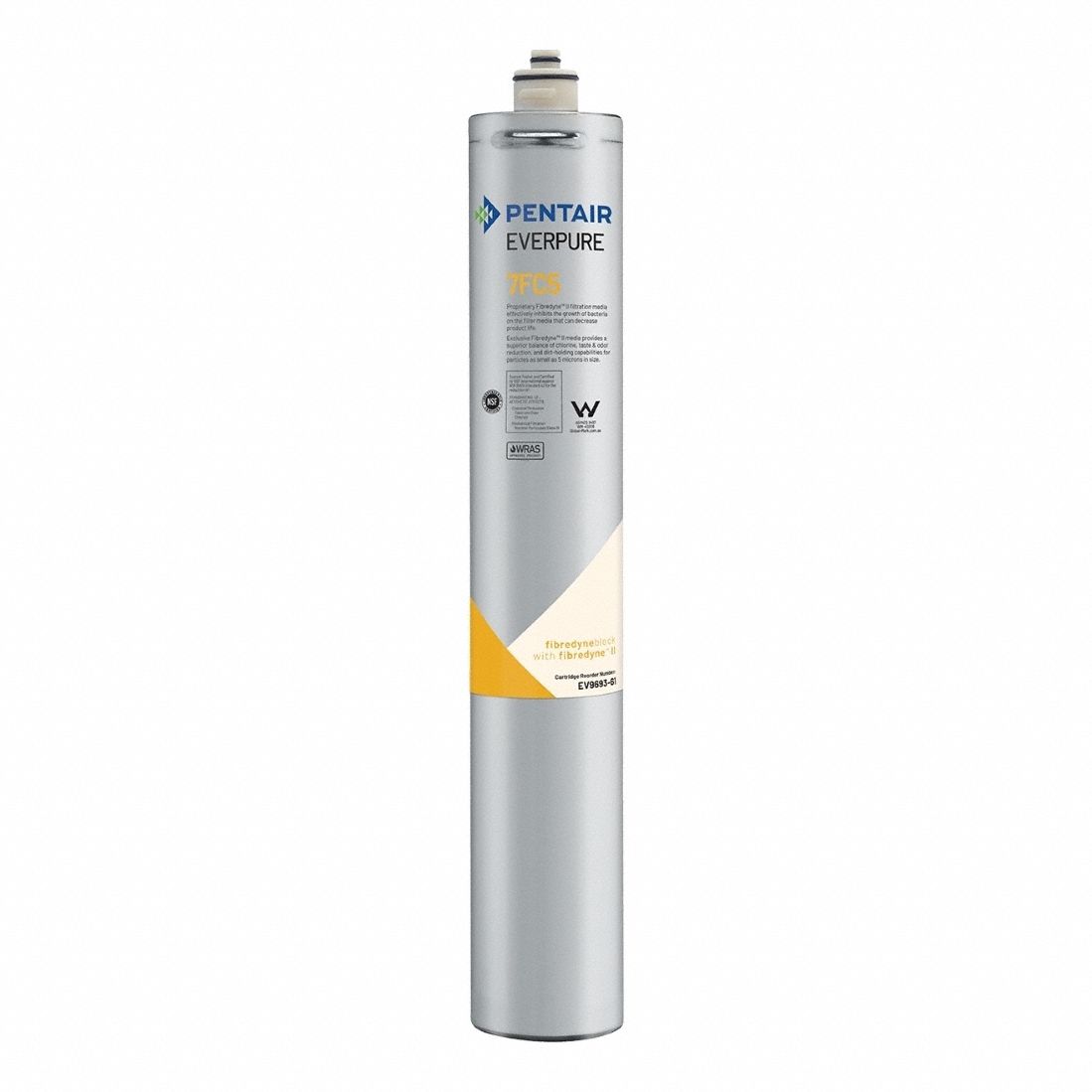 Quick-Connect Water Filter: 5 micron, 2.5 gpm, 25, 000 gal, 20 3/4 in Overall Ht