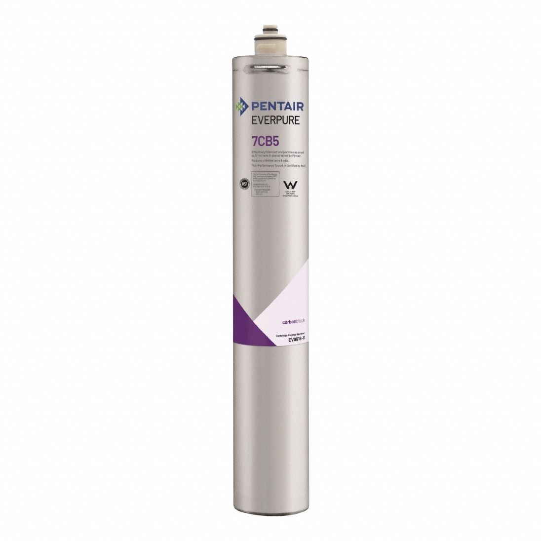 Quick-Connect Water Filter: 5 micron, 2.5 gpm, 20 3/4 in Overall Ht, 3 1/4 in Overall Dia