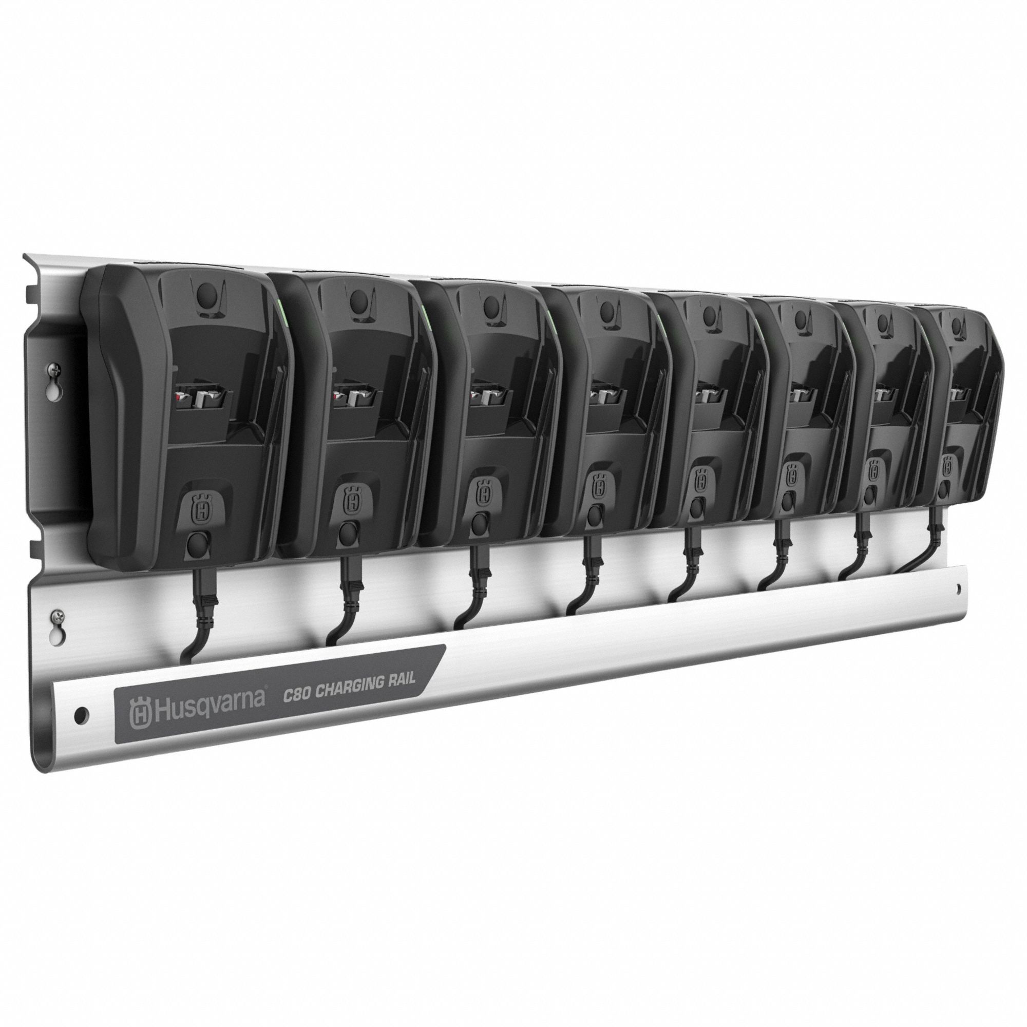 Rail Charger: For 40V DC Battery Volt, Std, Sequential, 100-240V AC, 9.4 Ah