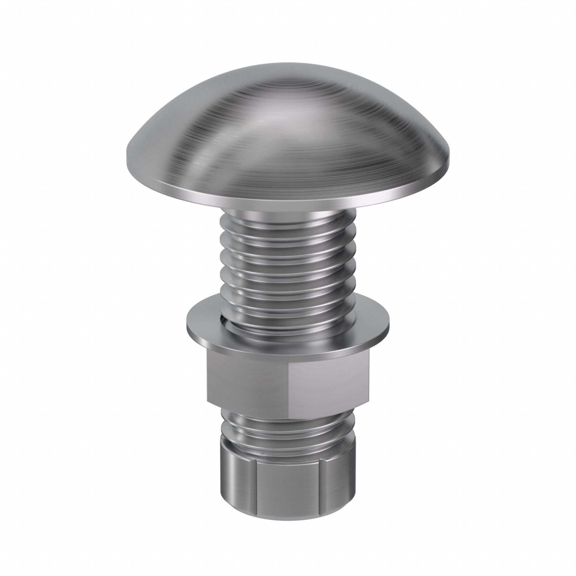 Structural Bolt: Steel, Grade 1, Plain, 1"-8 Thread Size, 2 in lg, 1 3/4 in Min Thread Lg, 140 PK